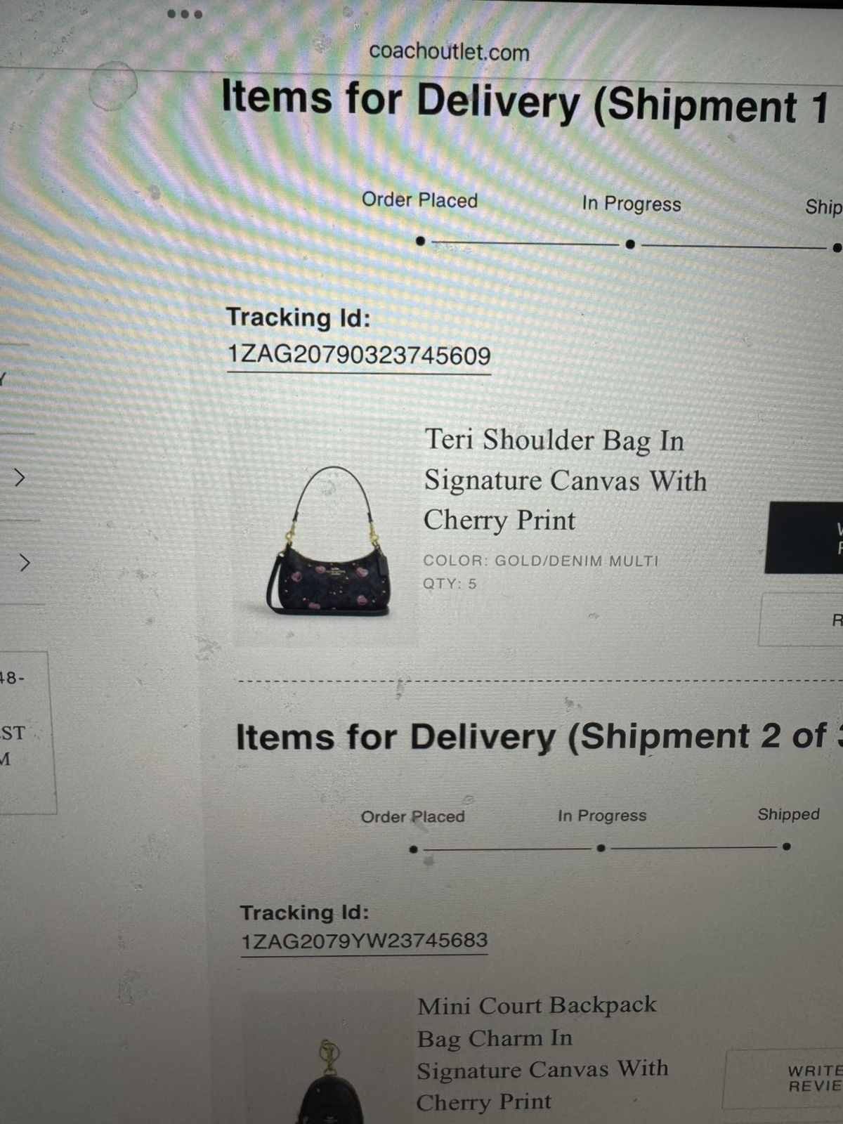 Coach Coach Teri Shoulder Bag In Signature With Cherry Print nim Size ONE SIZE - 19 Thumbnail