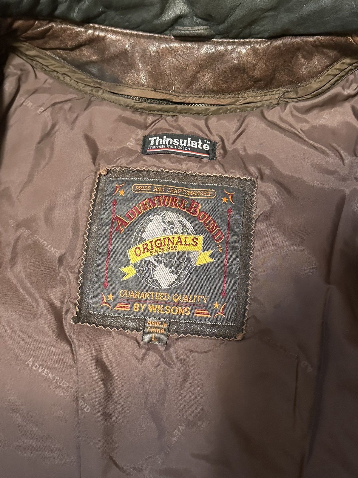 Wilsons Leather Vintage Y2K Wilson’s Brown Leather Jacket Size US L / EU 52-54 / 3 - 2 Thumbnail