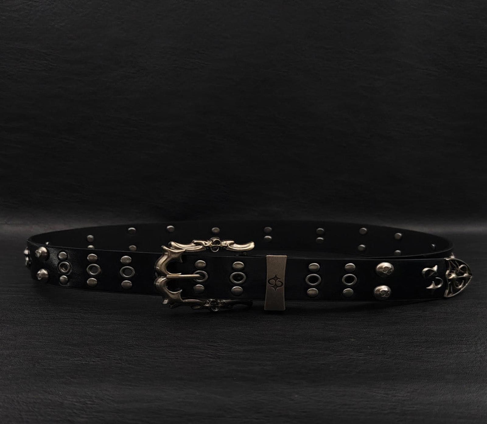 Other Studded Belt with Decorative Buckle Size ONE SIZE - 8 Thumbnail