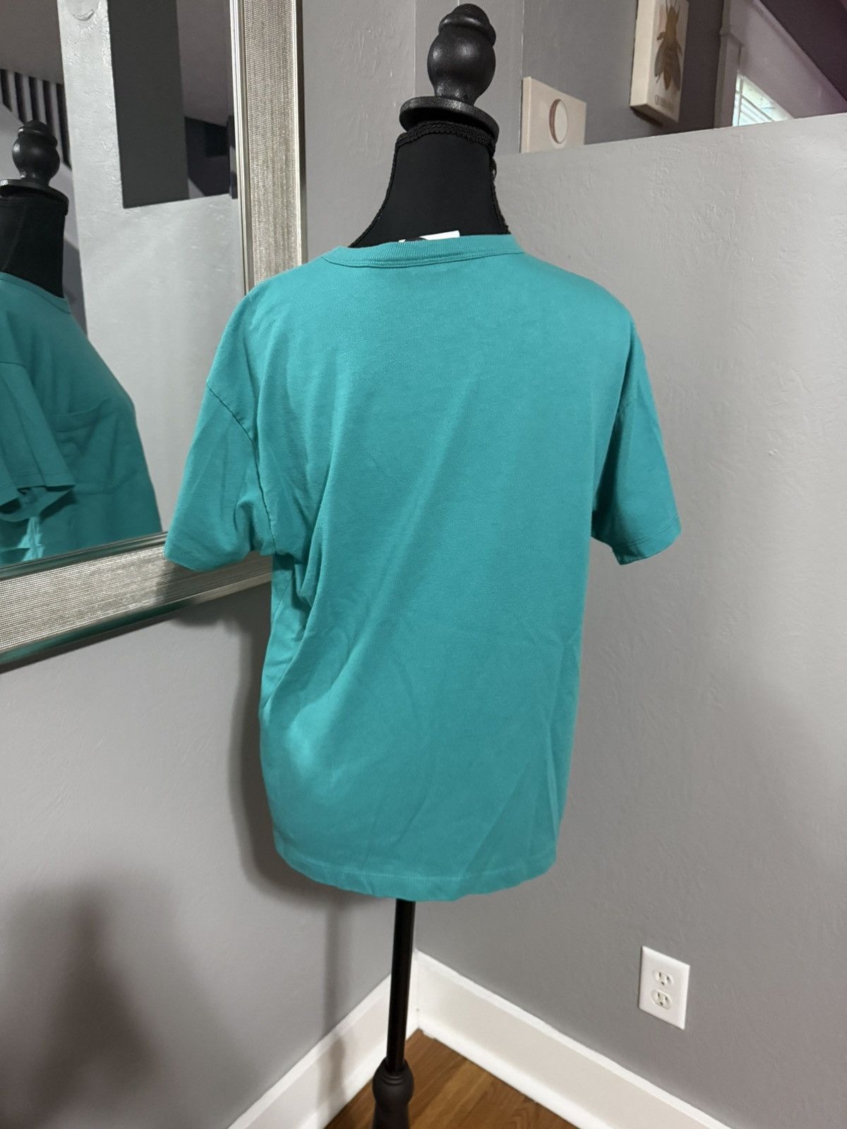 Hang Ten VTG 90’s Hang Ten Teal Aqua Blank Pocket Tee Surf Medium Size US M / EU 48-50 / 2 - 4 Thumbnail