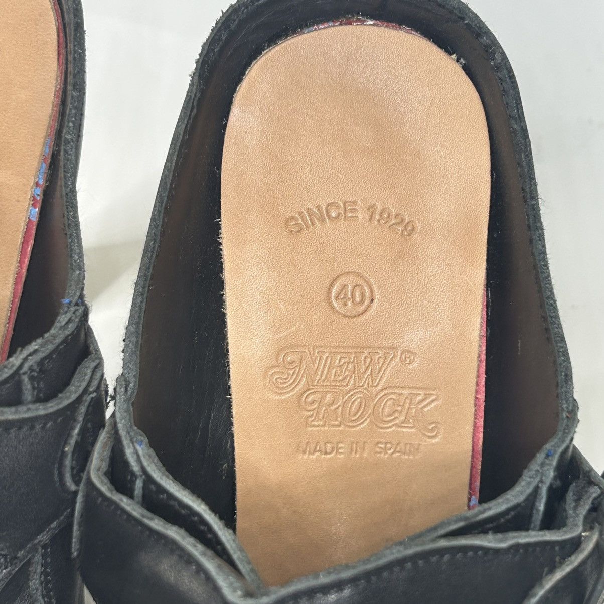 New Rock × Vetements New Vetements x New Rock Leather Moto Mules Size 40EU/10US Size US 10 / IT 40 - 4 Thumbnail
