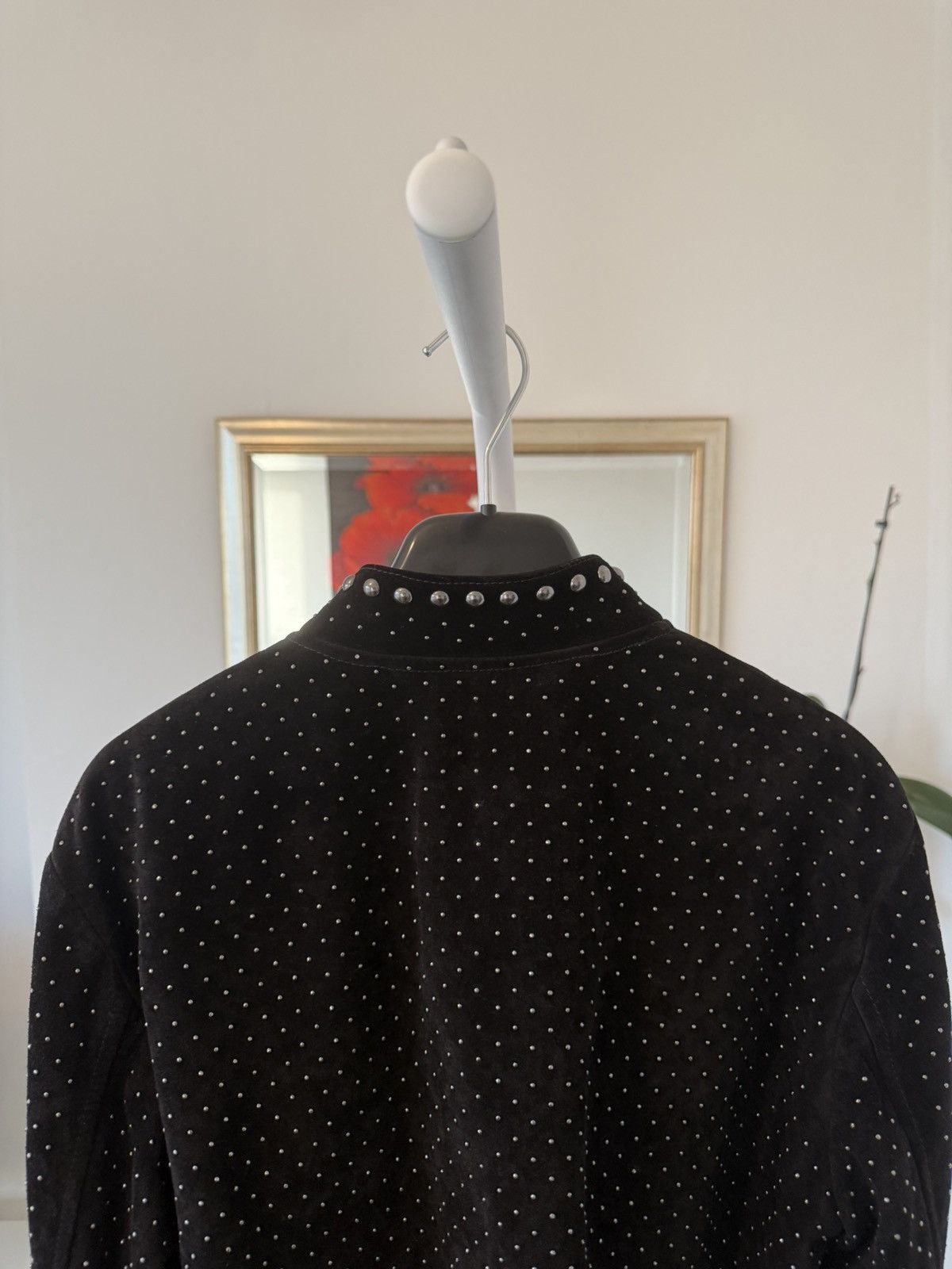 Saint Laurent Paris Saint Laurent Calf Leather Suede Studded Bomber Jacket Size US S / EU 44-46 / 1 - 8 Thumbnail