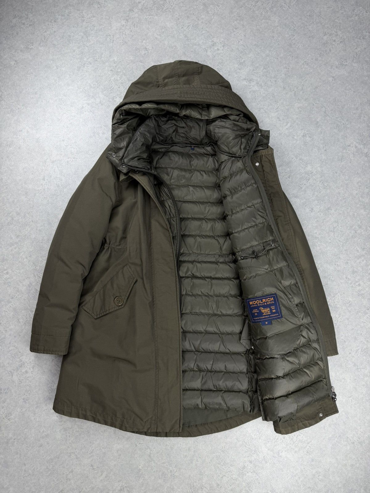 Woolrich Woolen Mills Women’s Woolrich Ramar Cloth Hooded Parka Jacket Olive M Size M / US 6-8 / IT 42-44 - 12 Thumbnail