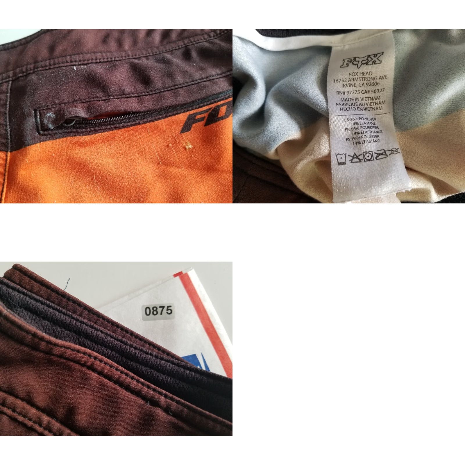 Fox Racing Fox Racing Shorts Board Shorts Mens 32 Orange Logo Swim Trunks Stretch Pockets Beach Surfing Boating Pool Swimming Geometric Pattern Fox Size US 32 / EU 48 - 8 Thumbnail