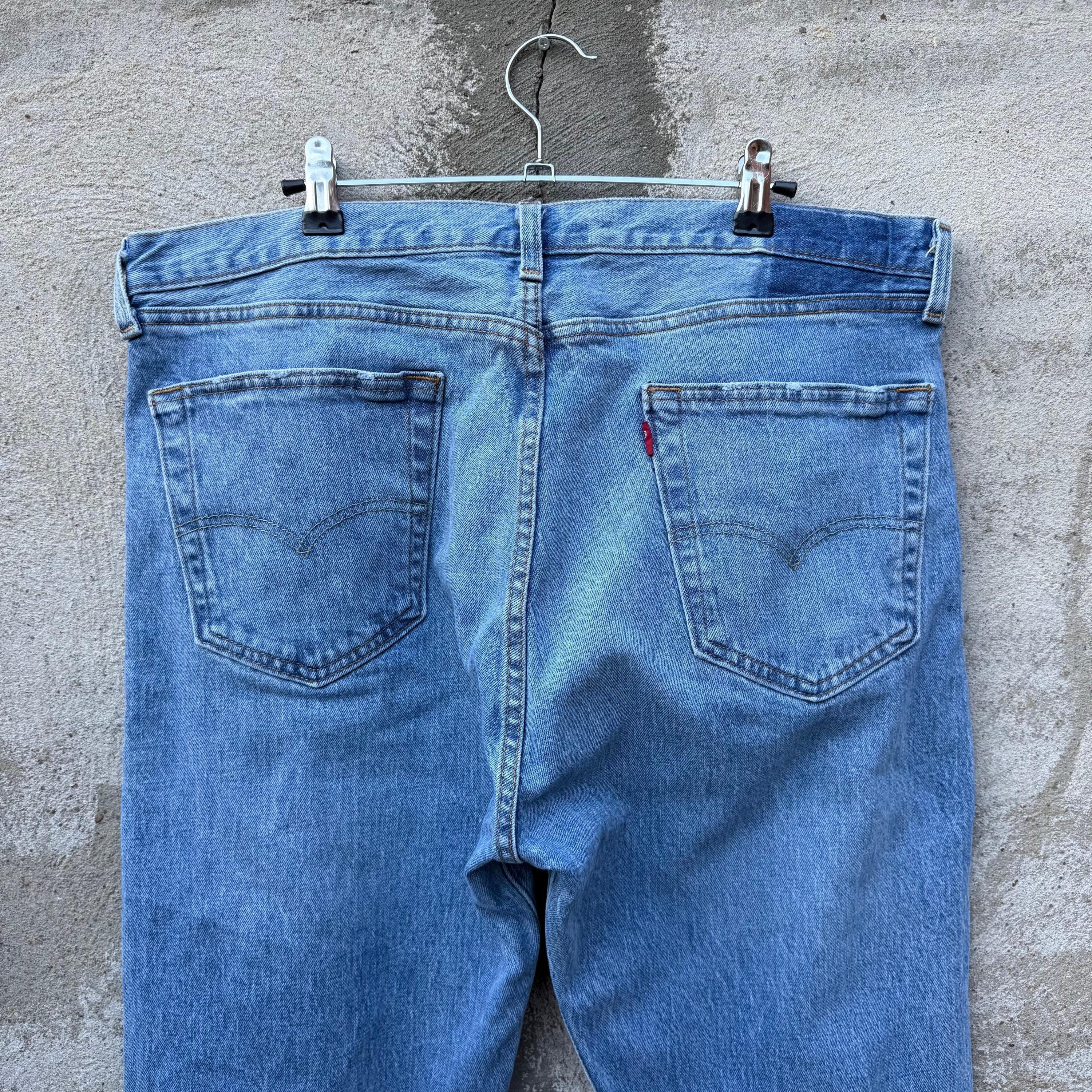 Levi's × Vintage Vintage Levi's 501 Repaired Denim Jeans Size US 36 / EU 52 - 7 Thumbnail