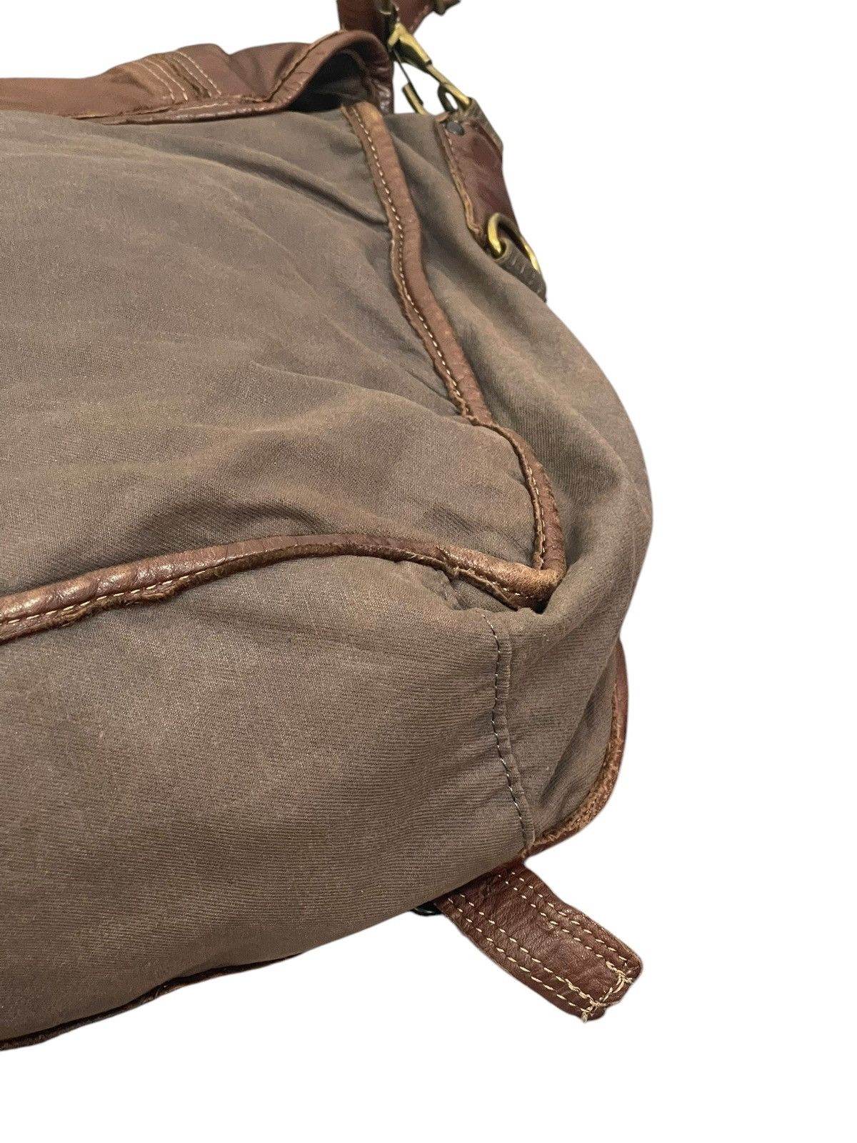 Japanese Brand Leather Patina Cotton Vtg Zer Japan Messenger Bag 1🟩3 Size ONE SIZE - 15 Thumbnail