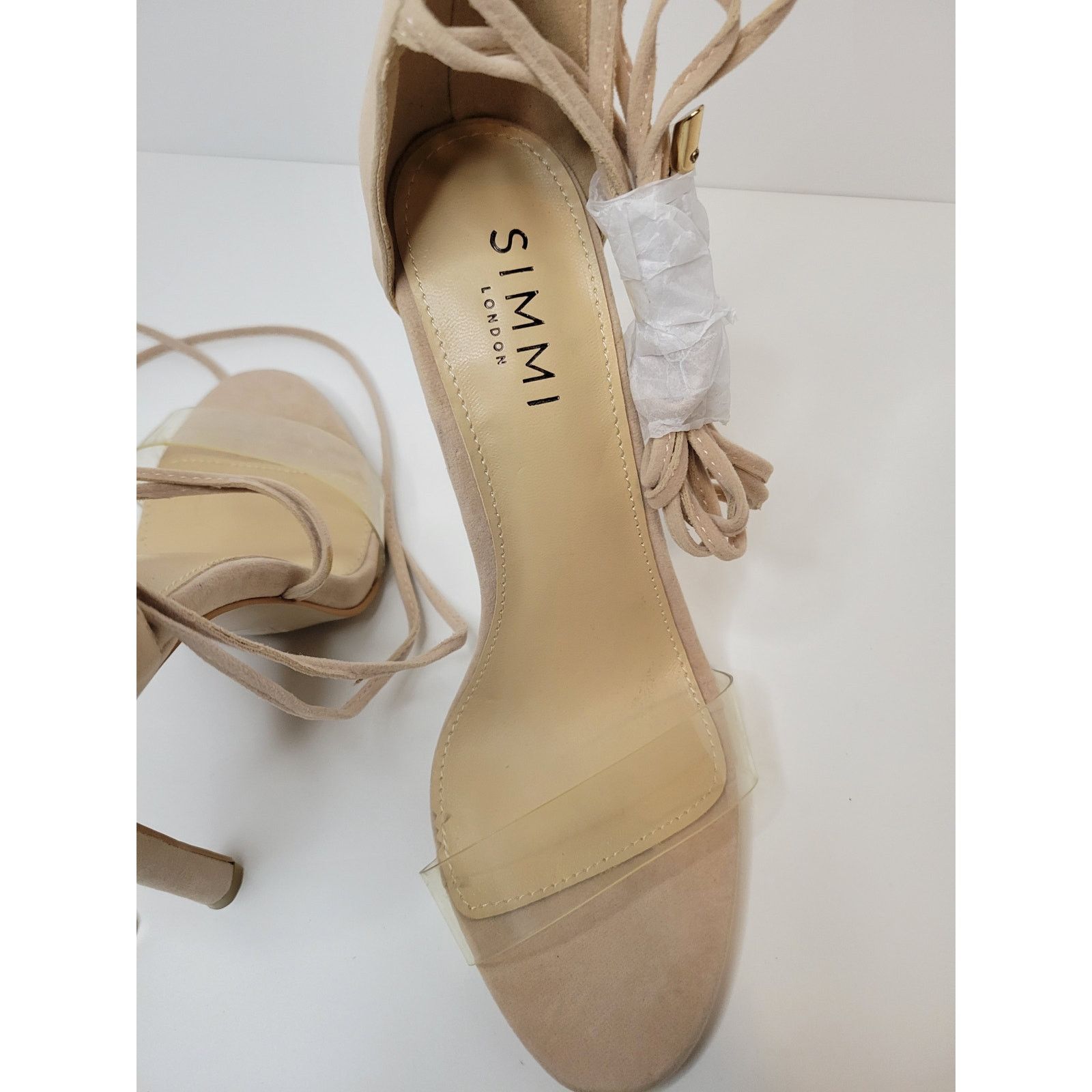 Other Women's SIMMI London Open Toe Lace Up 4" Stiletto Heels US 7 Size US 7 / IT 37 - 7 Thumbnail