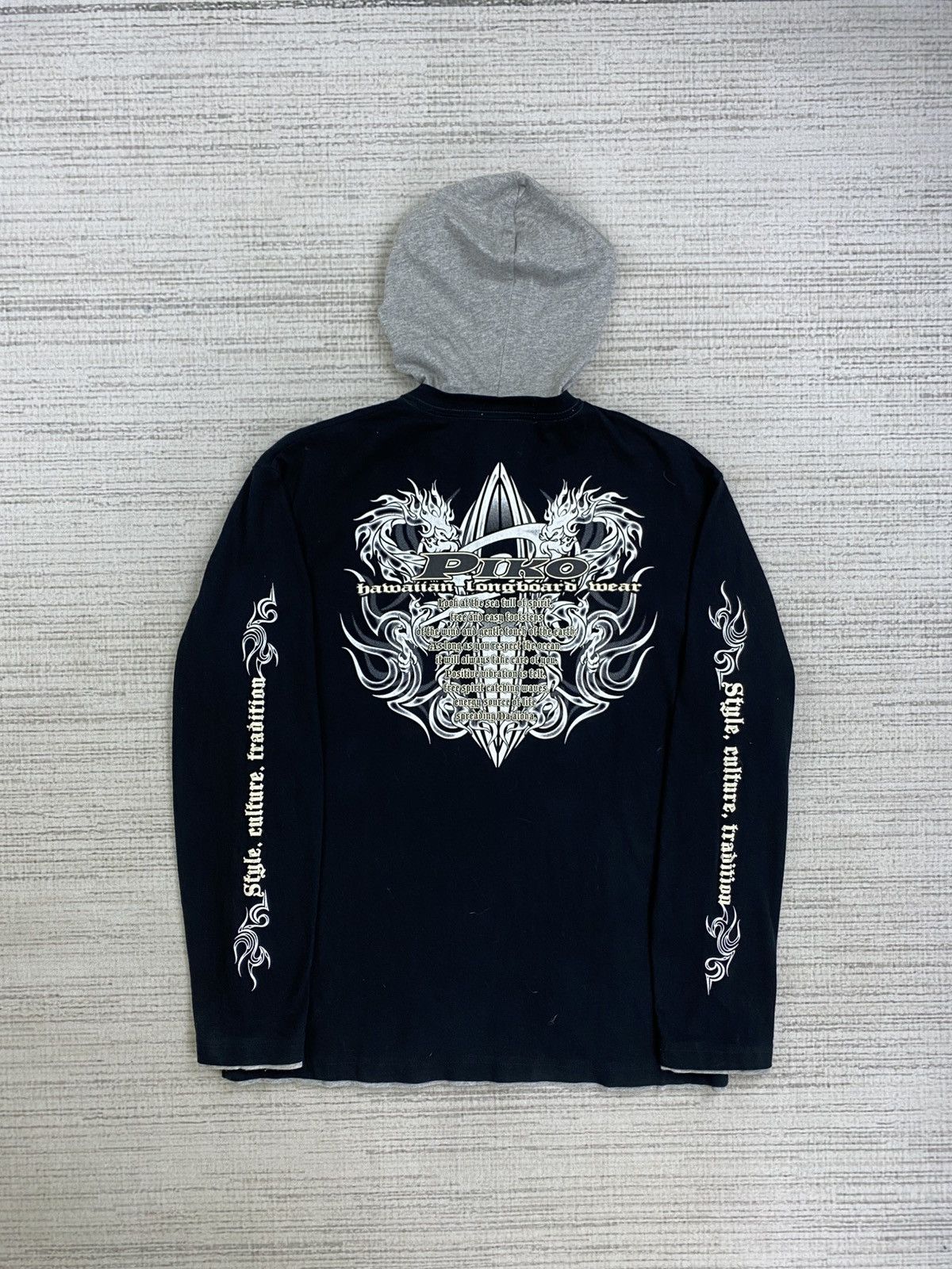 If Six Was Nine × Japanese Brand × Vintage Vintage Piko Dragonfly Full Printed Hoodie Jacket Size US M / EU 48-50 / 2 - 1 Thumbnail
