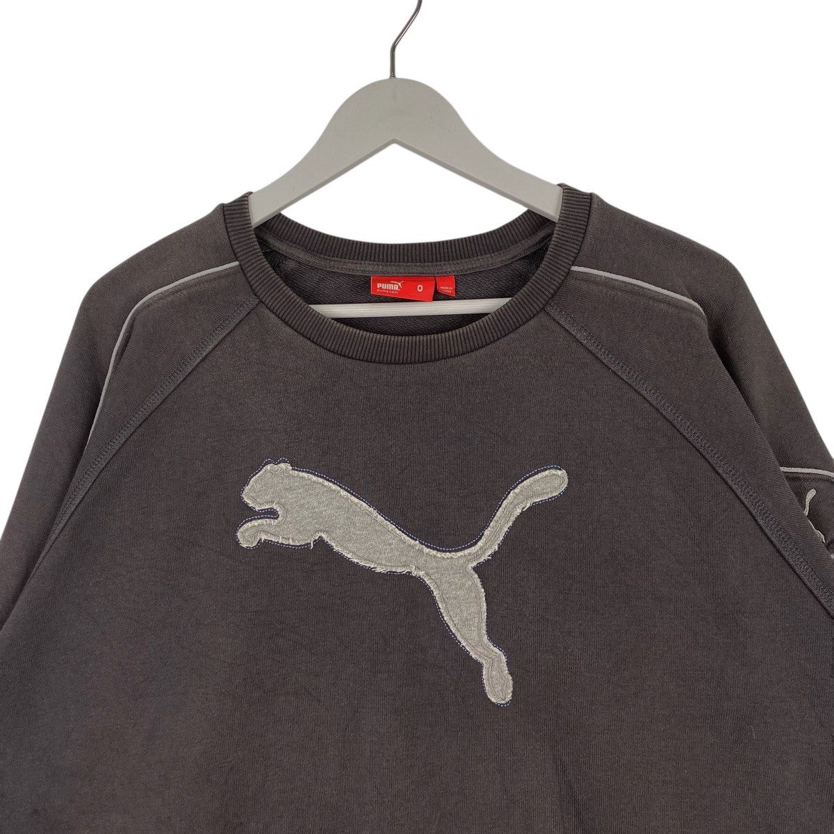 Puma × Vintage Vintage Puma Crewneck Sweatshirt Dark Gray Size US L / EU 52-54 / 3 - 4 Thumbnail