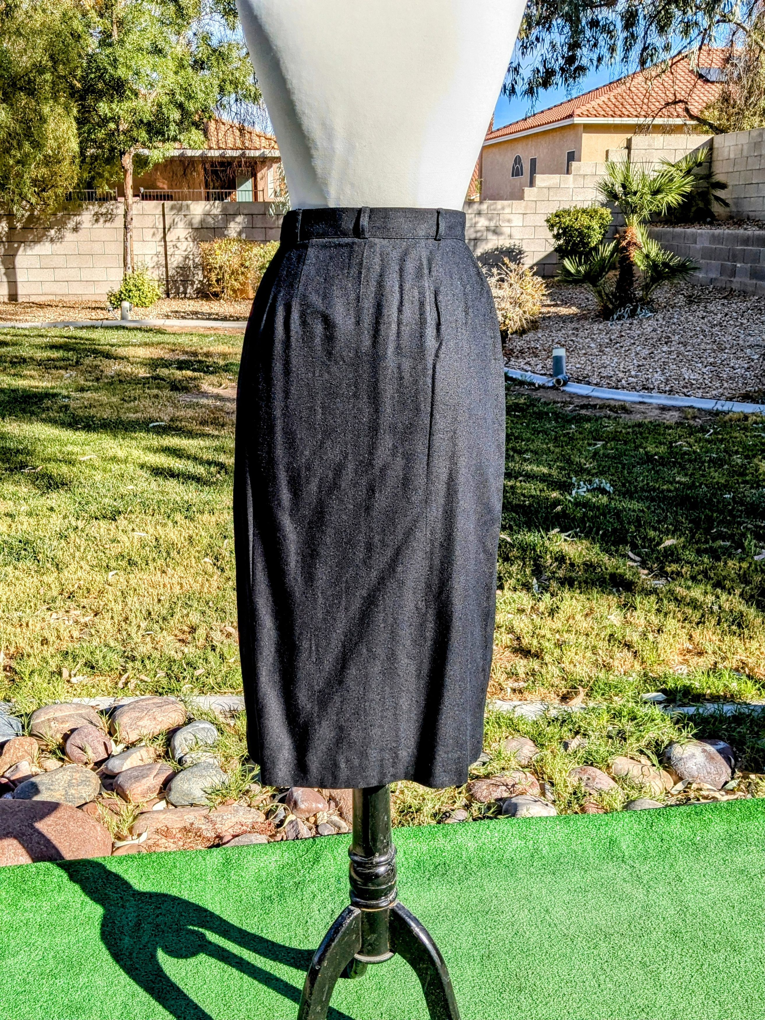 Liz Claiborne Liz Claiborne Petites Vintage Silk Pockets Button-Down Skirt Size 28" / US 6 / IT 42 - 4 Thumbnail