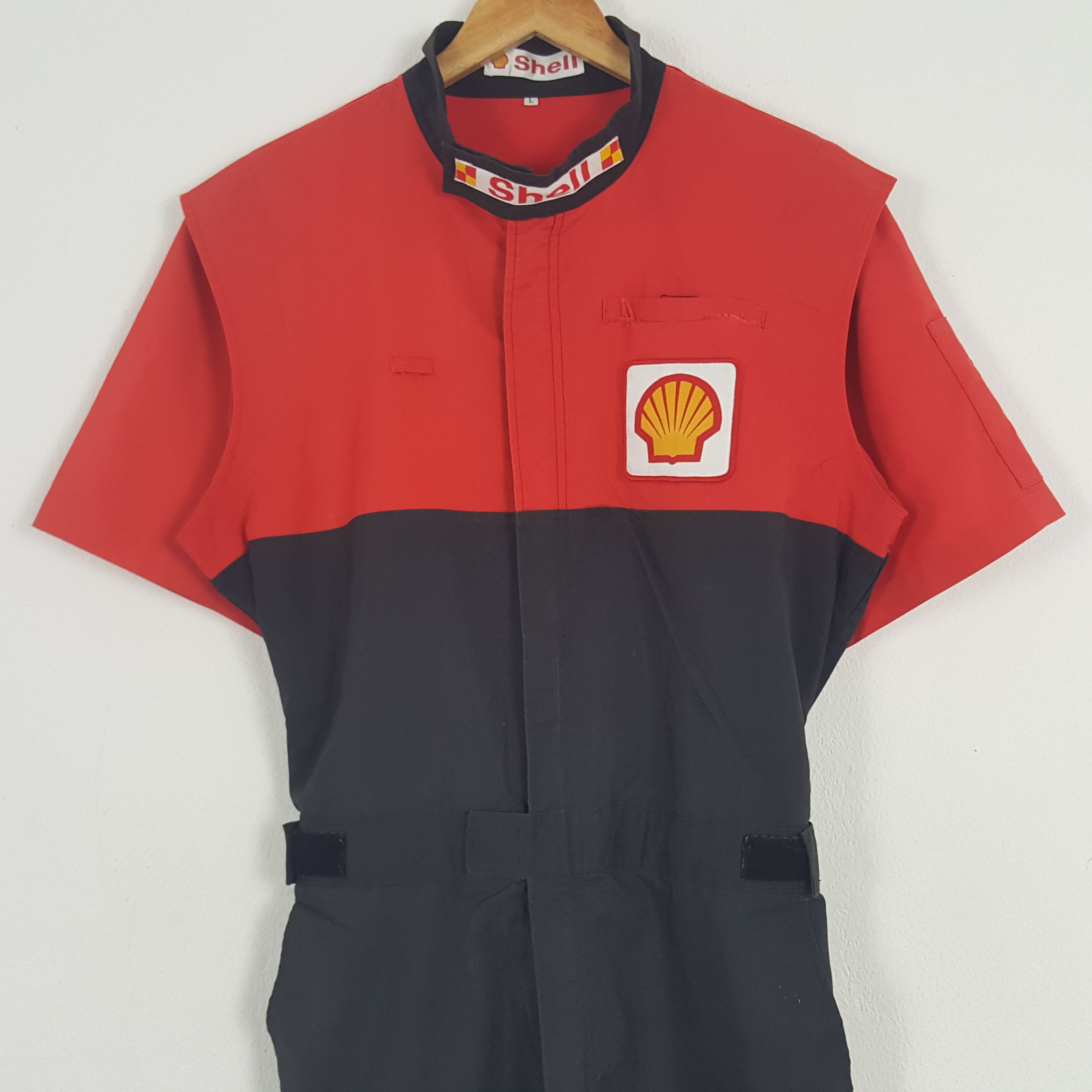 Ferrari × Vintage Vintage Shell Racing Formula One Team Coverall Jacket Size US M / EU 48-50 / 2 - 5 Thumbnail