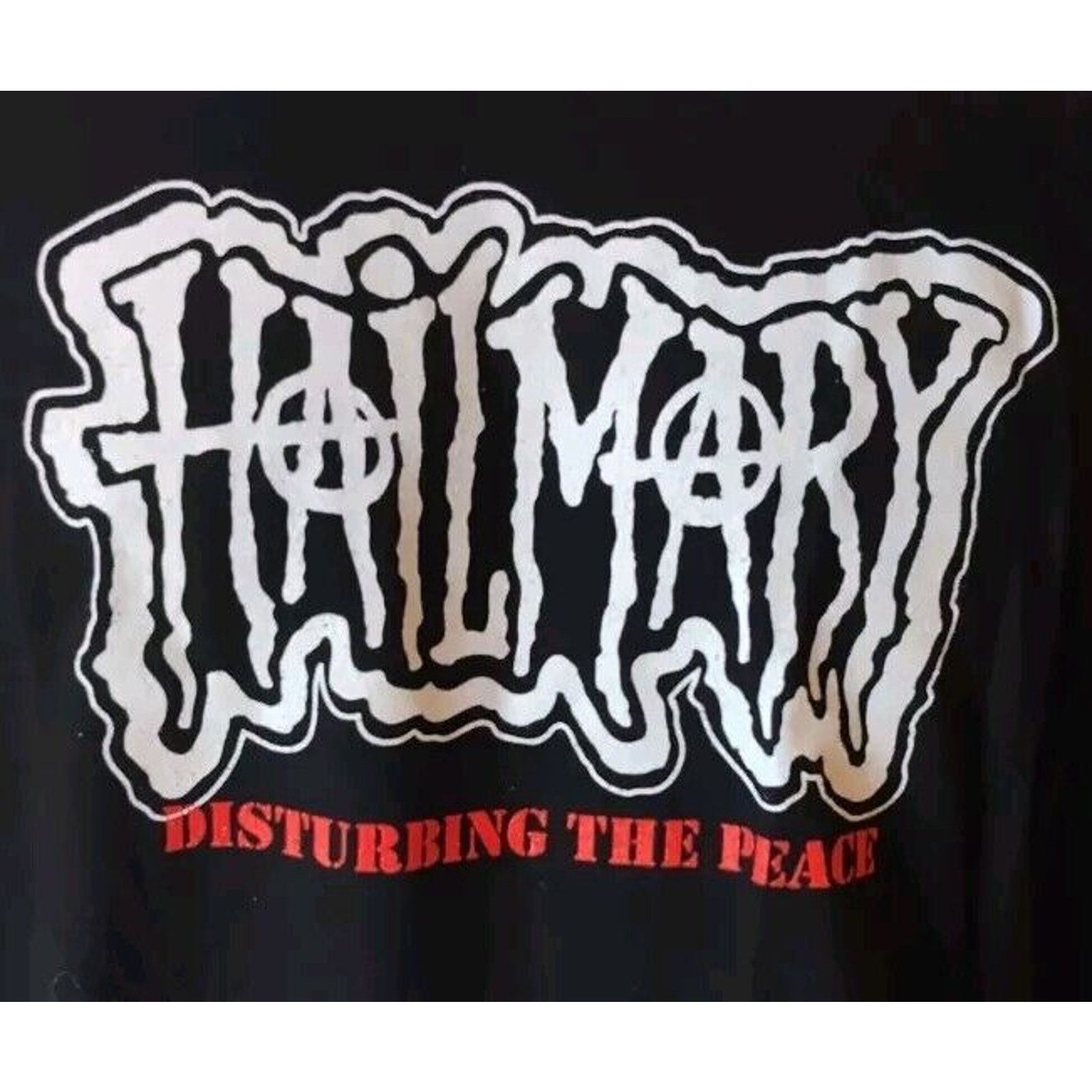 Next Level Rock and Roll Legends HAIL MARY Double Sided Black Tee Lrg Size US L / EU 52-54 / 3 - 2 Thumbnail