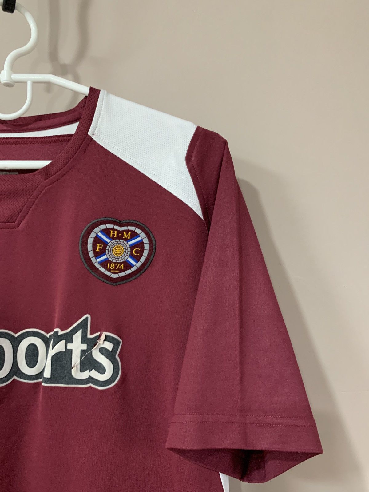 Reebok × Vintage Heart Of Midlothian Home Football Shirt Reebok Soccer Jersey Size US M / EU 48-50 / 2 - 3 Thumbnail