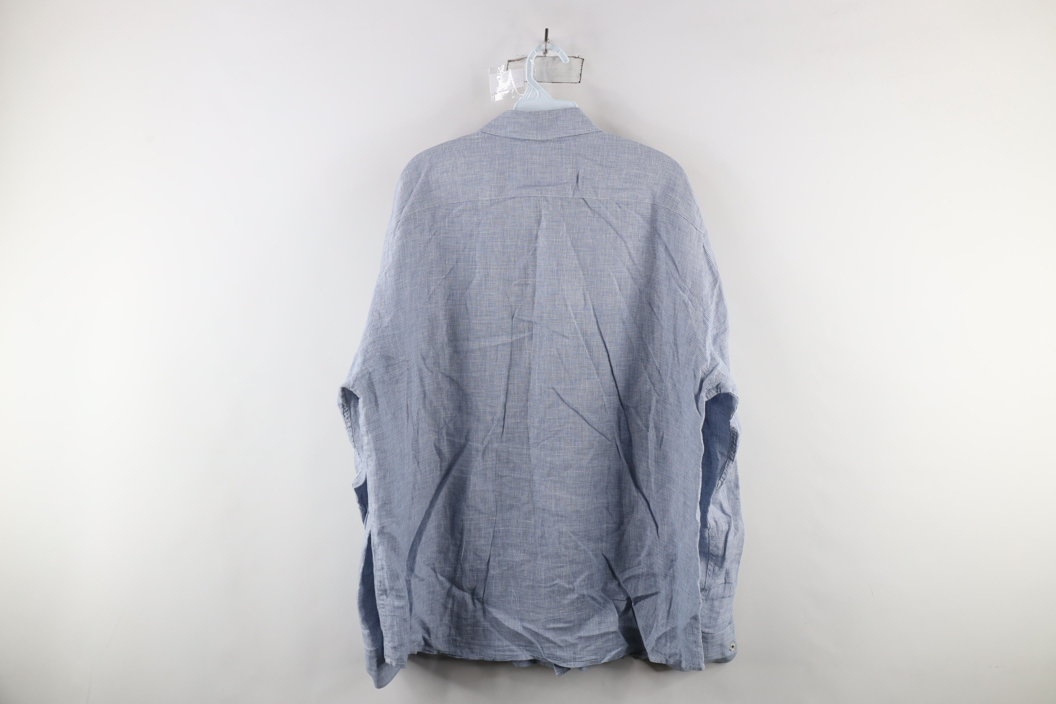 UNTUCKit × Vintage Untuckit Weave Long Sleeve Collared Button Down Shirt Blue Size US XL / EU 56 / 4 - 11 Thumbnail