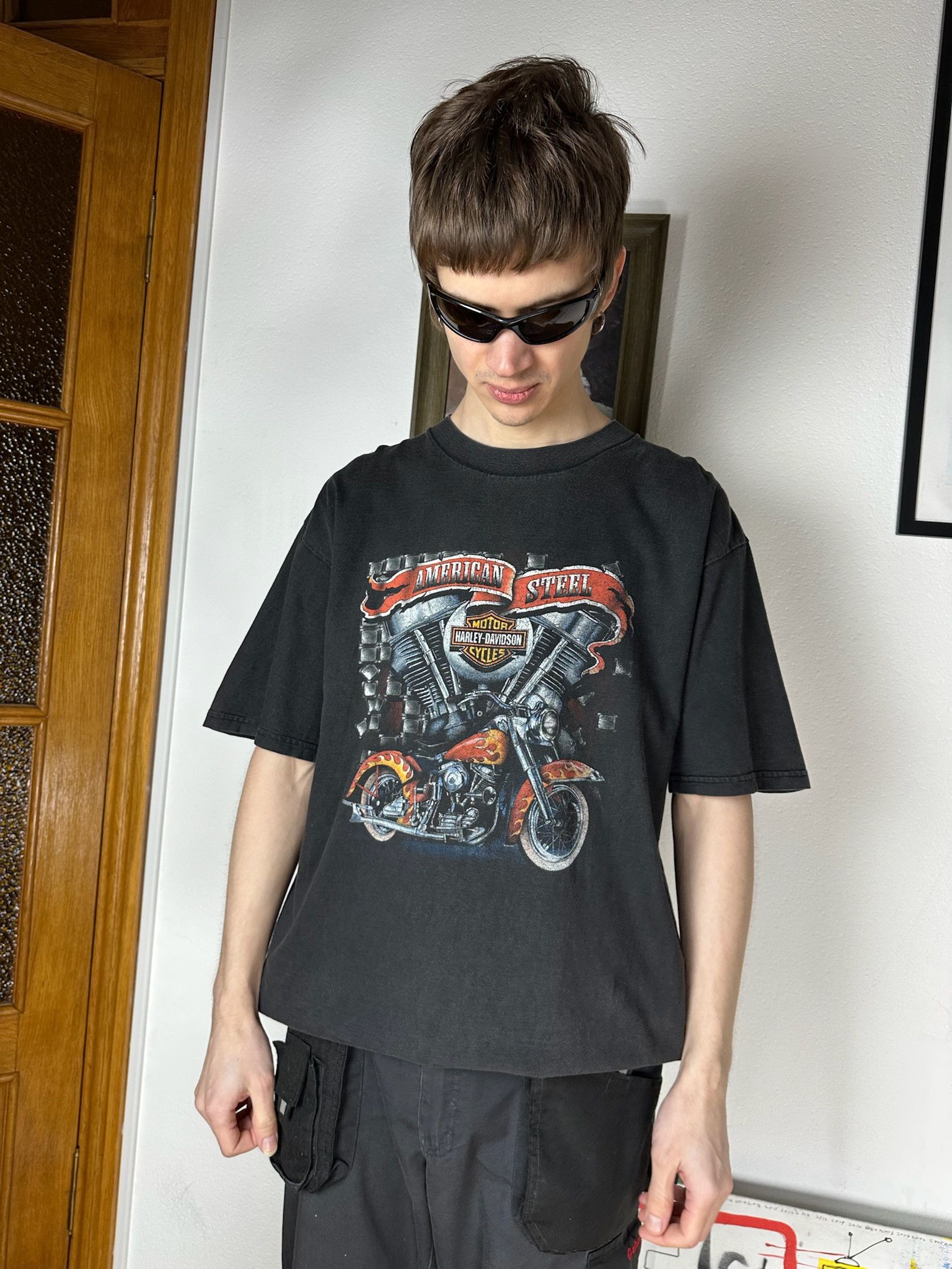 Harley Davidson Vintage Harley Davidson Size US XL / EU 56 / 4 - 2 Thumbnail