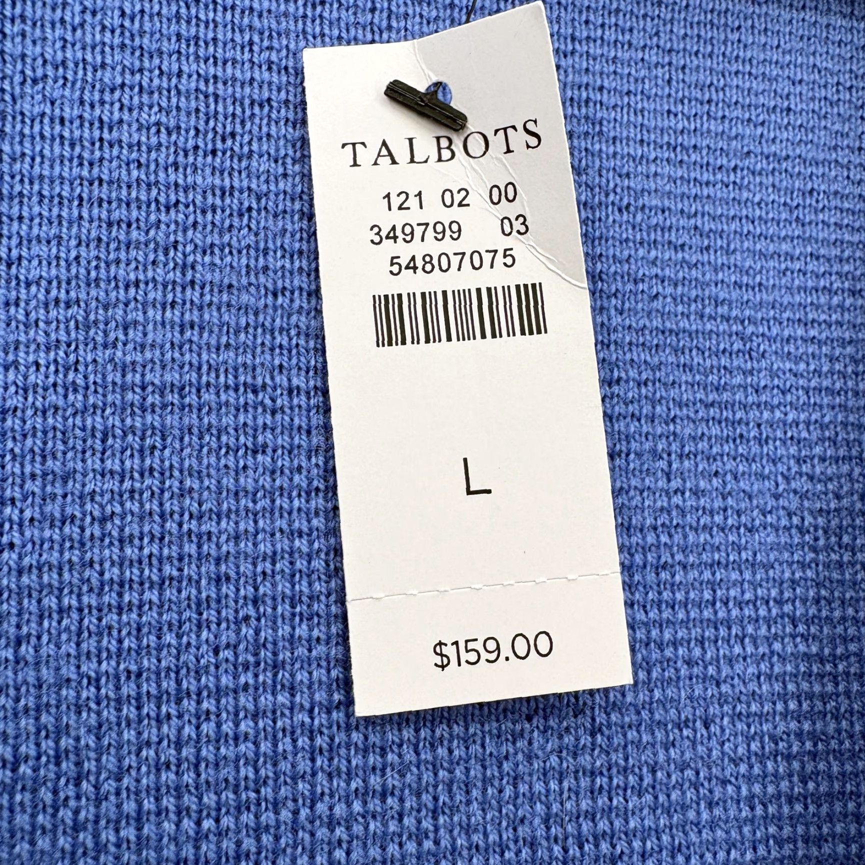 Talbots Talbots Cardigan Sweater Womens Large Blue 100% Merino Wool Knit Solid Pockets Button Classic Preppy Knit Style Fall Winter Size L / US 10 / IT 46 - 5 Thumbnail