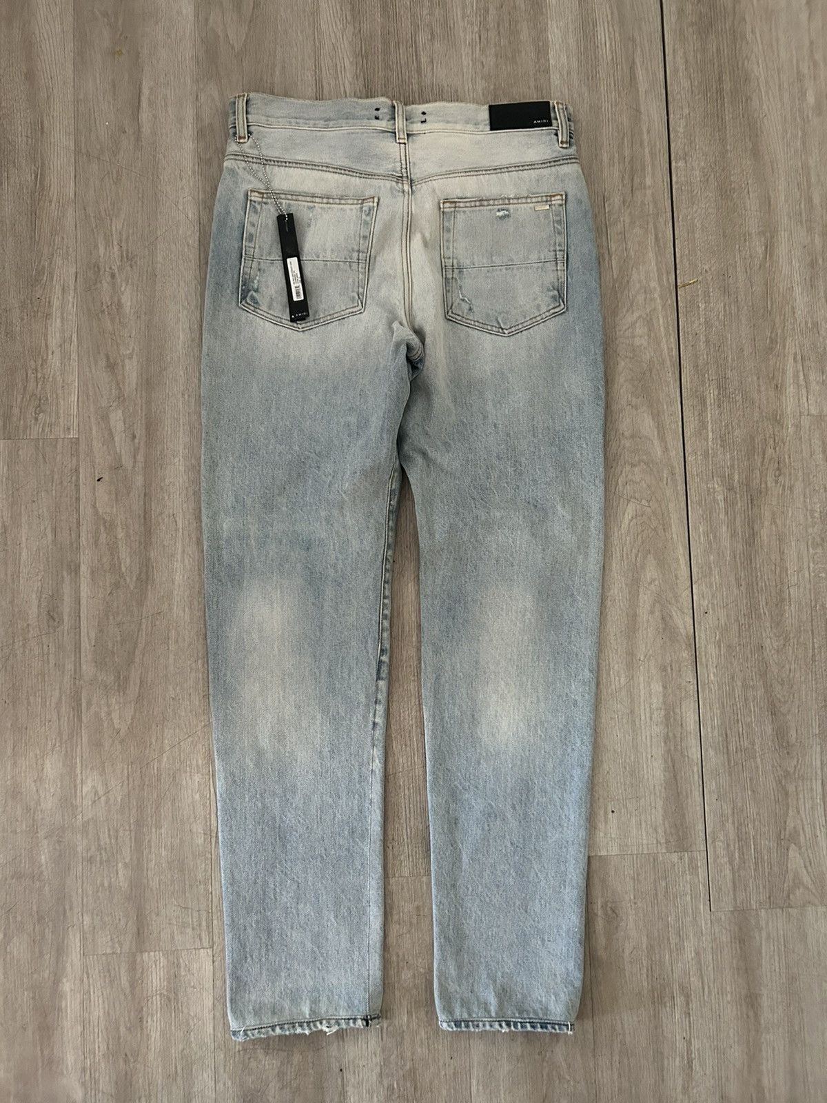 Amiri Amiri Logo Straight Jean Stone Indigo size 31 custom fitted Size US 31 - 5 Thumbnail