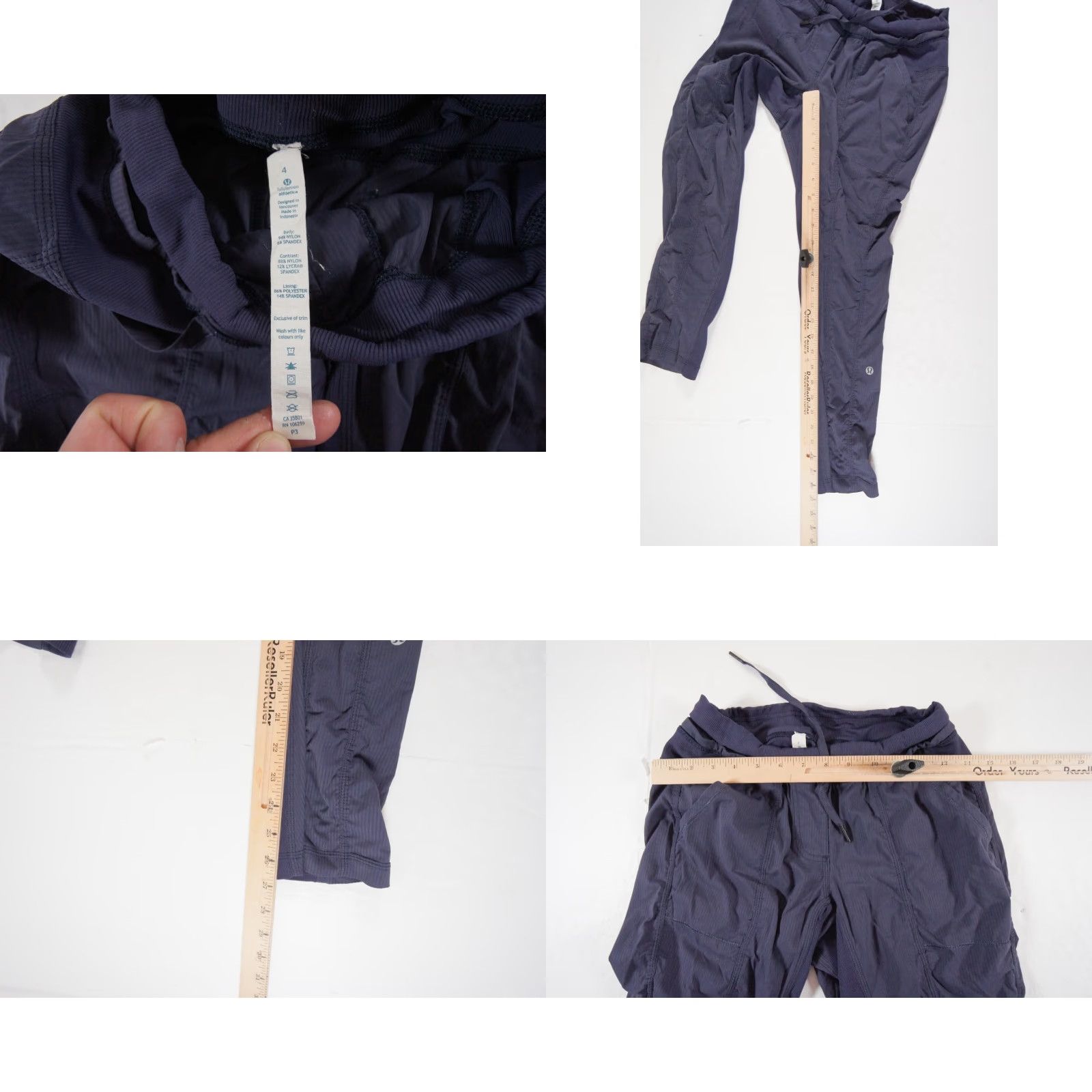 Lululemon Lululemon Women's Jogger Pants Size 4 Purple Stretch Activewear Tapered Casual Size 27" / US 4 / IT 40 - 8 Thumbnail