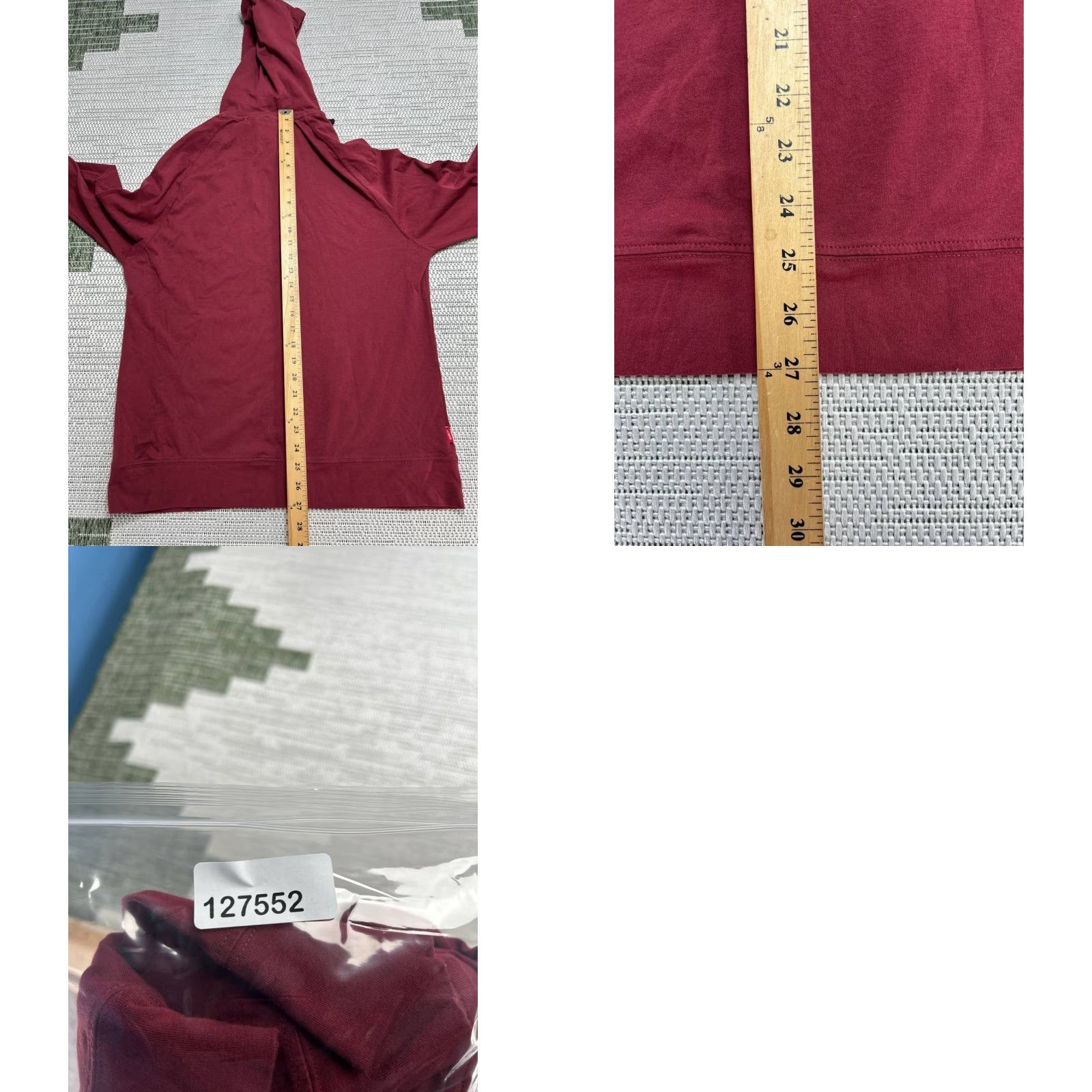 Vintage Craghoppers Hoodie Mens Large Red Cotton Blend Pullover Size US L / EU 52-54 / 3 - 8 Thumbnail