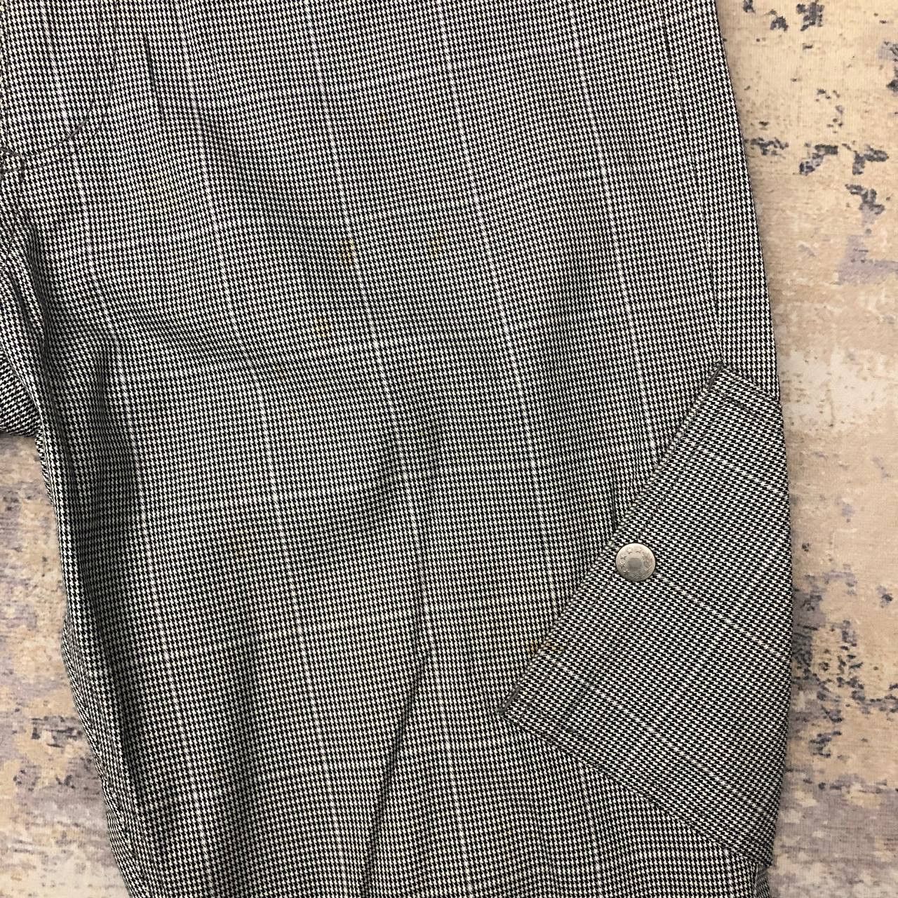 If Six Was Nine P820 ROUGH LAUGH LAF HOUNDSTOOTH CARGO ZIPPER PANTS Size US 32 / EU 48 - 12 Thumbnail