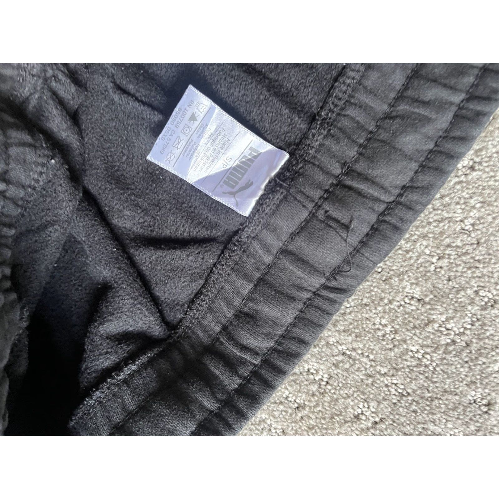 Puma Puma Sweatpants Mens Small Black Straight Leg Pockets Drawstring Jogger Size US 29 - 5 Thumbnail