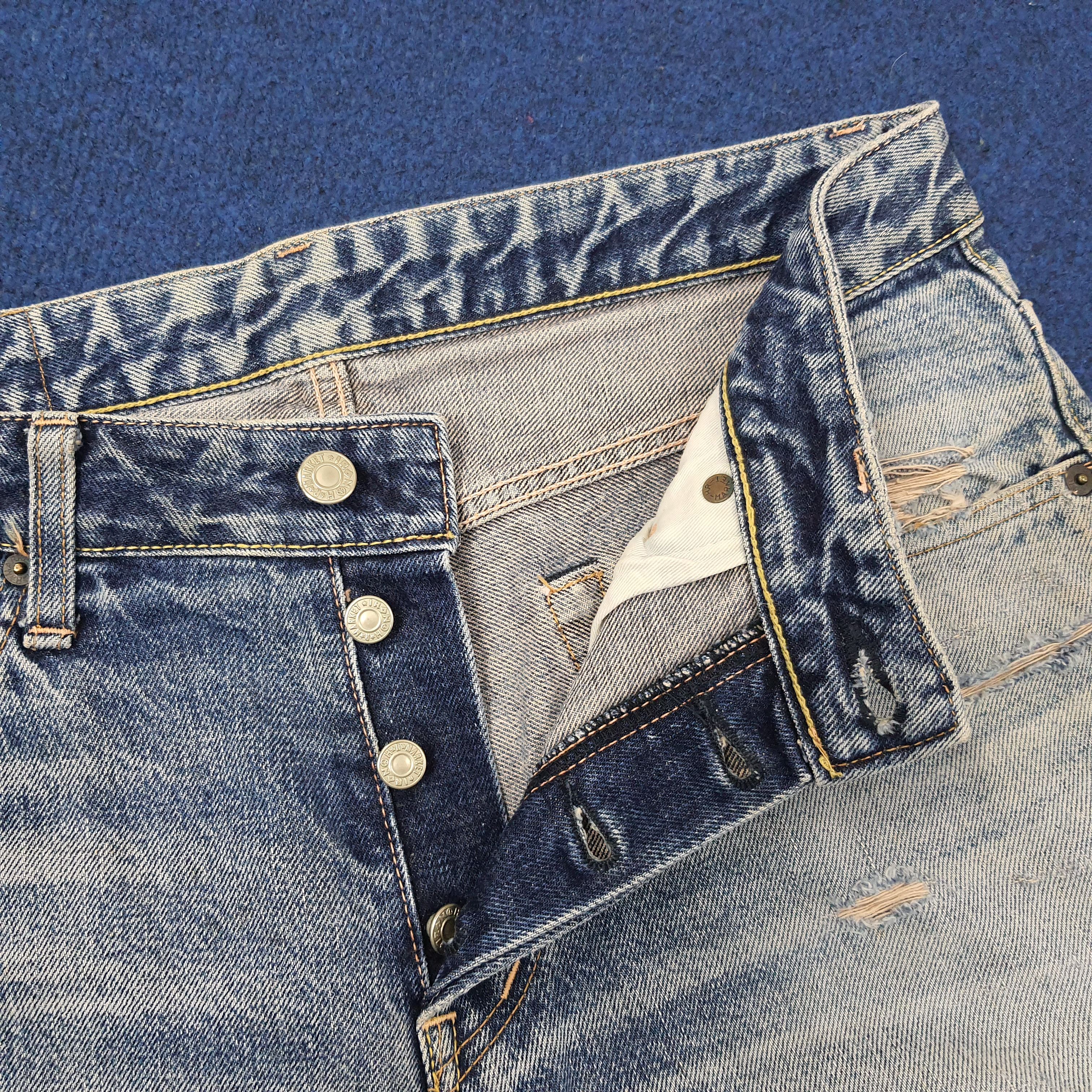 HOLLYWOOD RANCH MARKET Vintage HRM Hollywood Ranch Market Distressed Jeans C244N29 Size US 32 / EU 48 - 7 Thumbnail