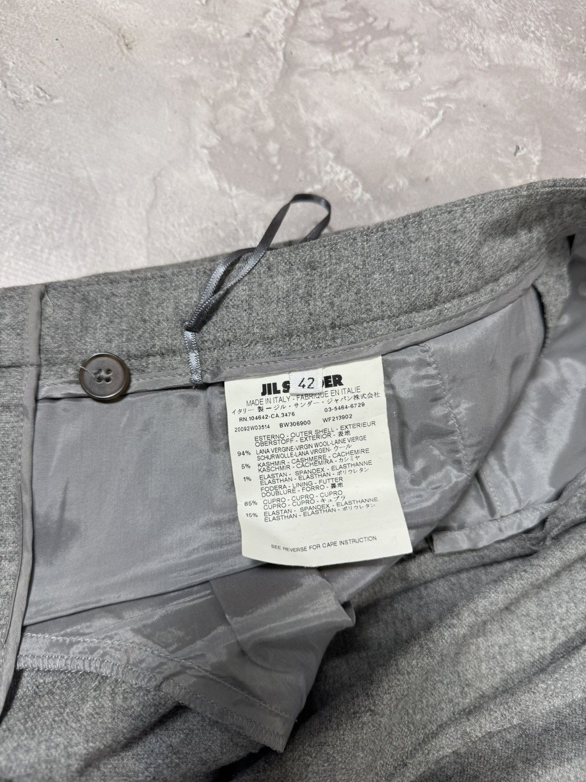 Jil Sander Jil Sander Luxuru Wool Women's Pants Size 28" / US 6 / IT 42 - 9 Thumbnail