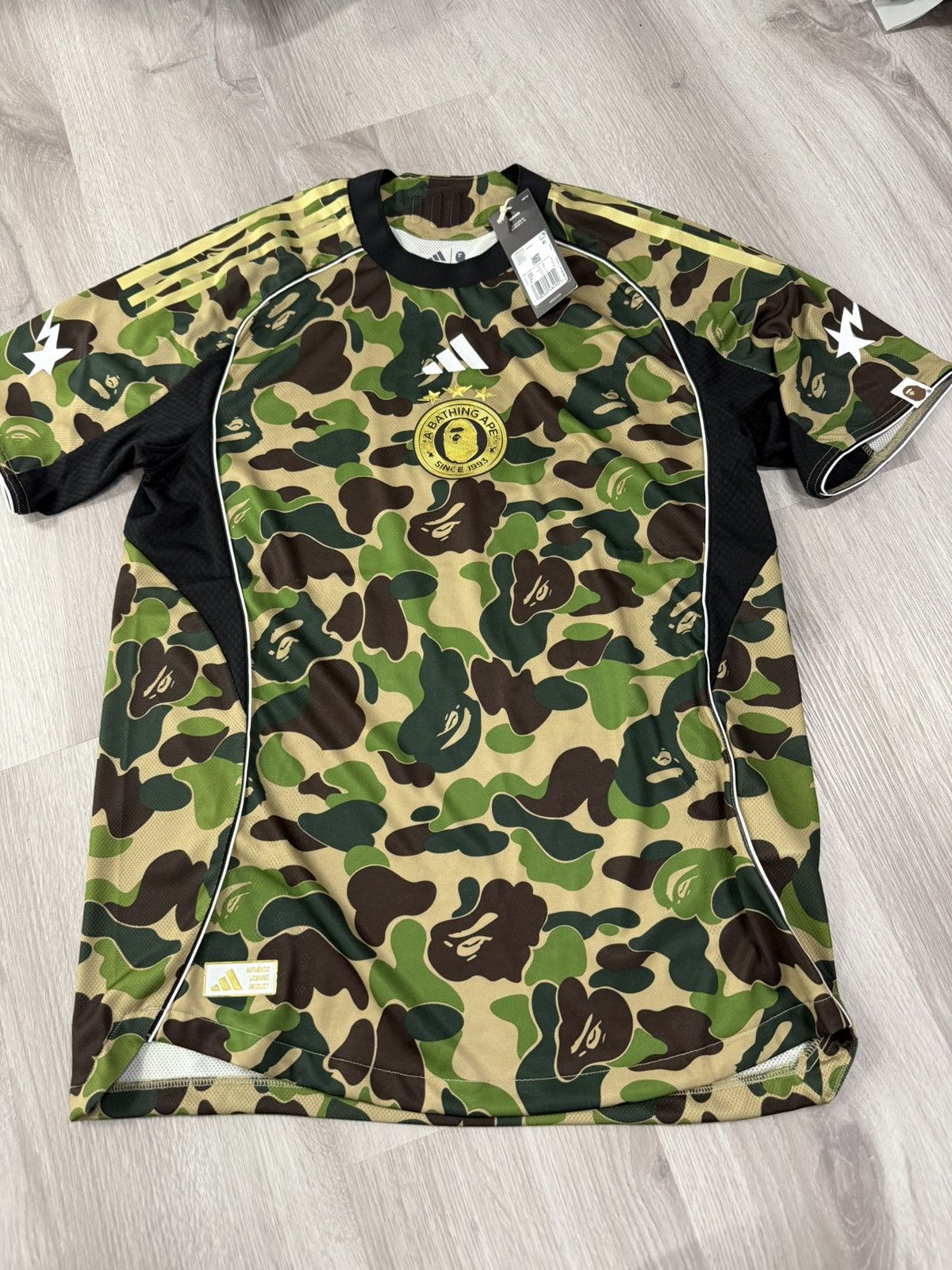 Adidas × Bape BAPE x adidas Camo Football Jersey Size US M / EU 48-50 / 2 - 1 Thumbnail