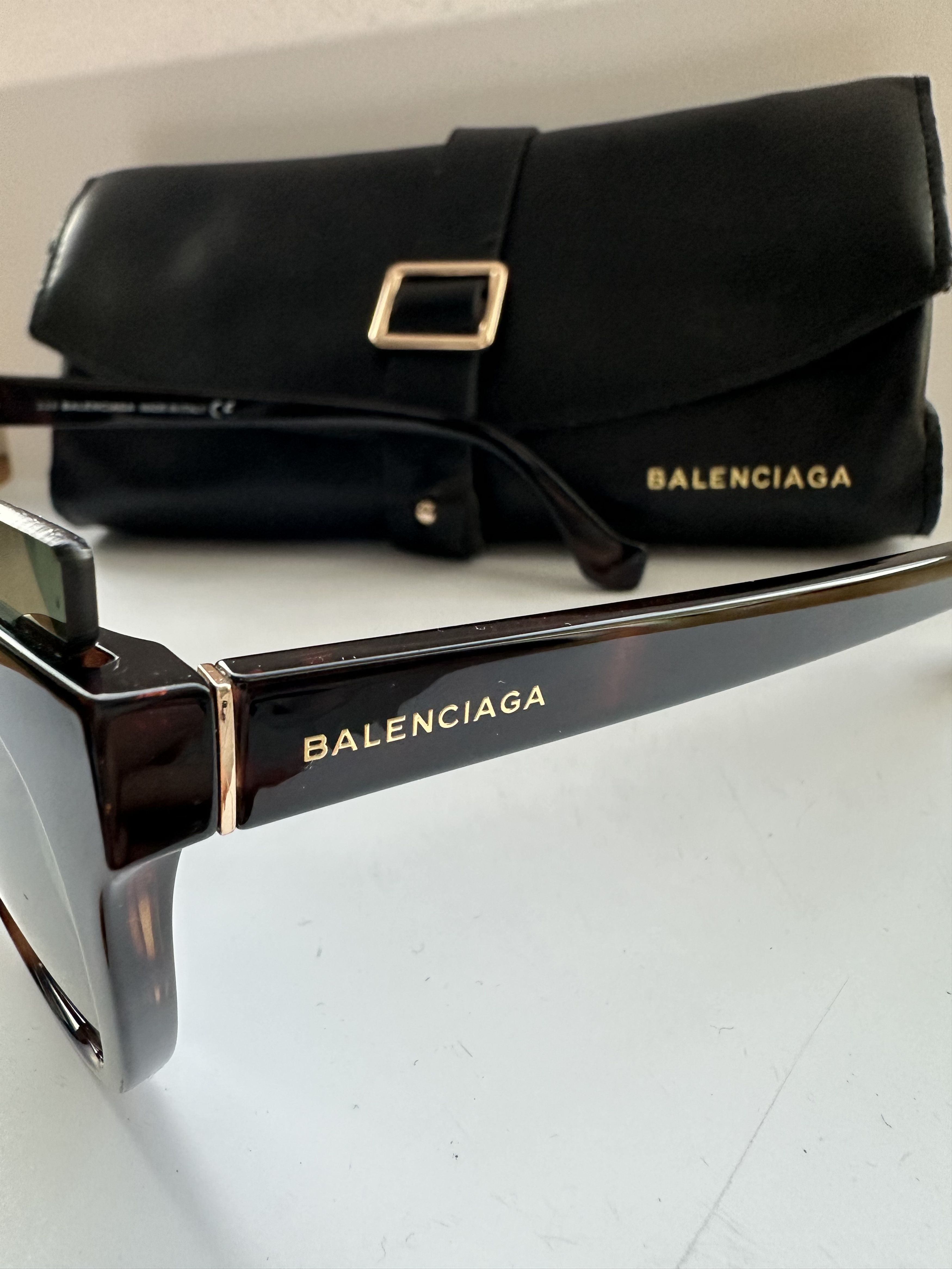 Balenciaga Balenciaga BA94 52N Black/Brown Sunglasses Size ONE SIZE - 3 Thumbnail