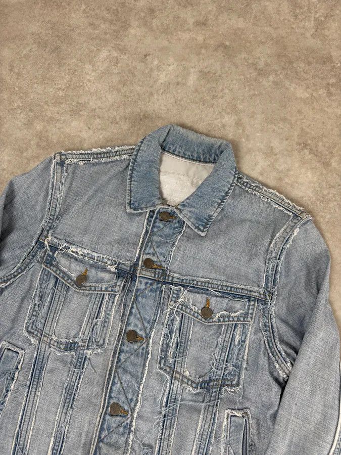 Maison Margiela Maison Margiela H&M Blue Distressed Re-Edition Denim Jacket Size US M / EU 48-50 / 2 - 5 Thumbnail