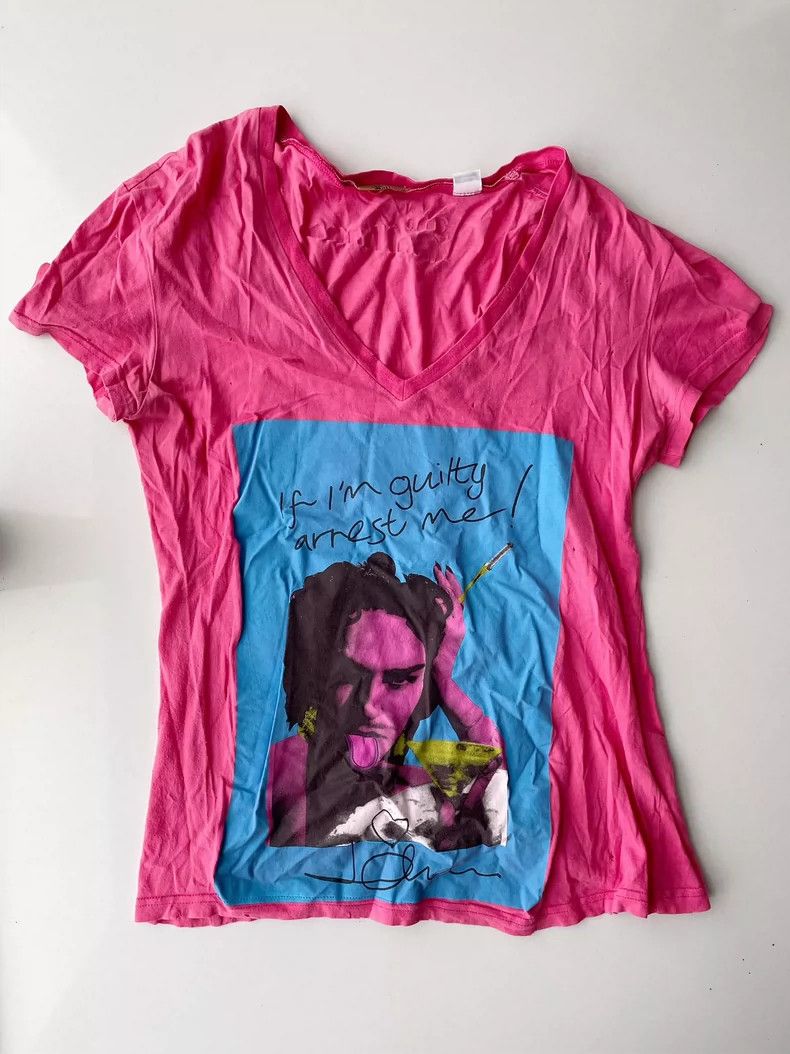 John Galliano John Galliano Portrait of myself Ripped T-shirt 2504-Nextar Size XS / US 0-2 / IT 36-38 - 1 Thumbnail