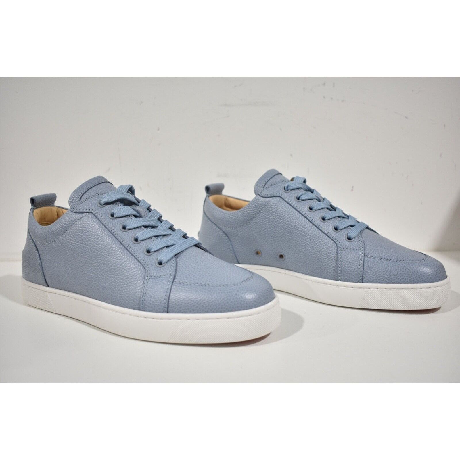 Christian Louboutin Christian Louboutin Rantulow Flat Blue Zinc Leather Low Size US 10.5 / EU 43-44 - 4 Thumbnail