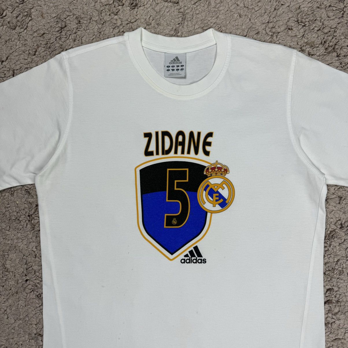 Vintage Vintage Adidas Real Madrid Zidane 5 T-shirt Size US M / EU 48-50 / 2 - 5 Thumbnail