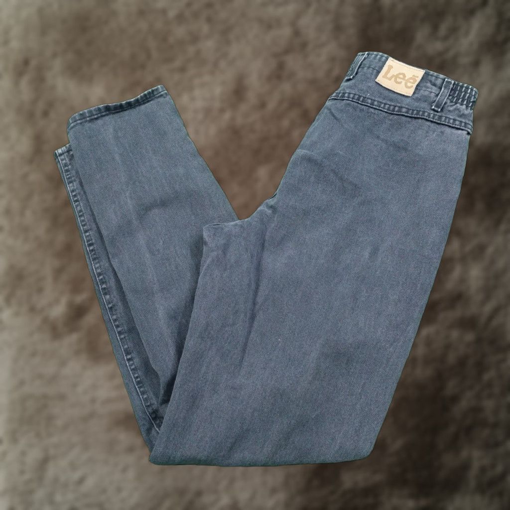Lee VINTAGE LEE Jeans FADED GREEN DENIM WOMENS SIZE 14 LONG (32X33.5) | Lee | Jeans | Women | 32x33.5 | Green | 14 | Vintage | 90s? Size 36" / US 14 / IT 50 - 1 Thumbnail