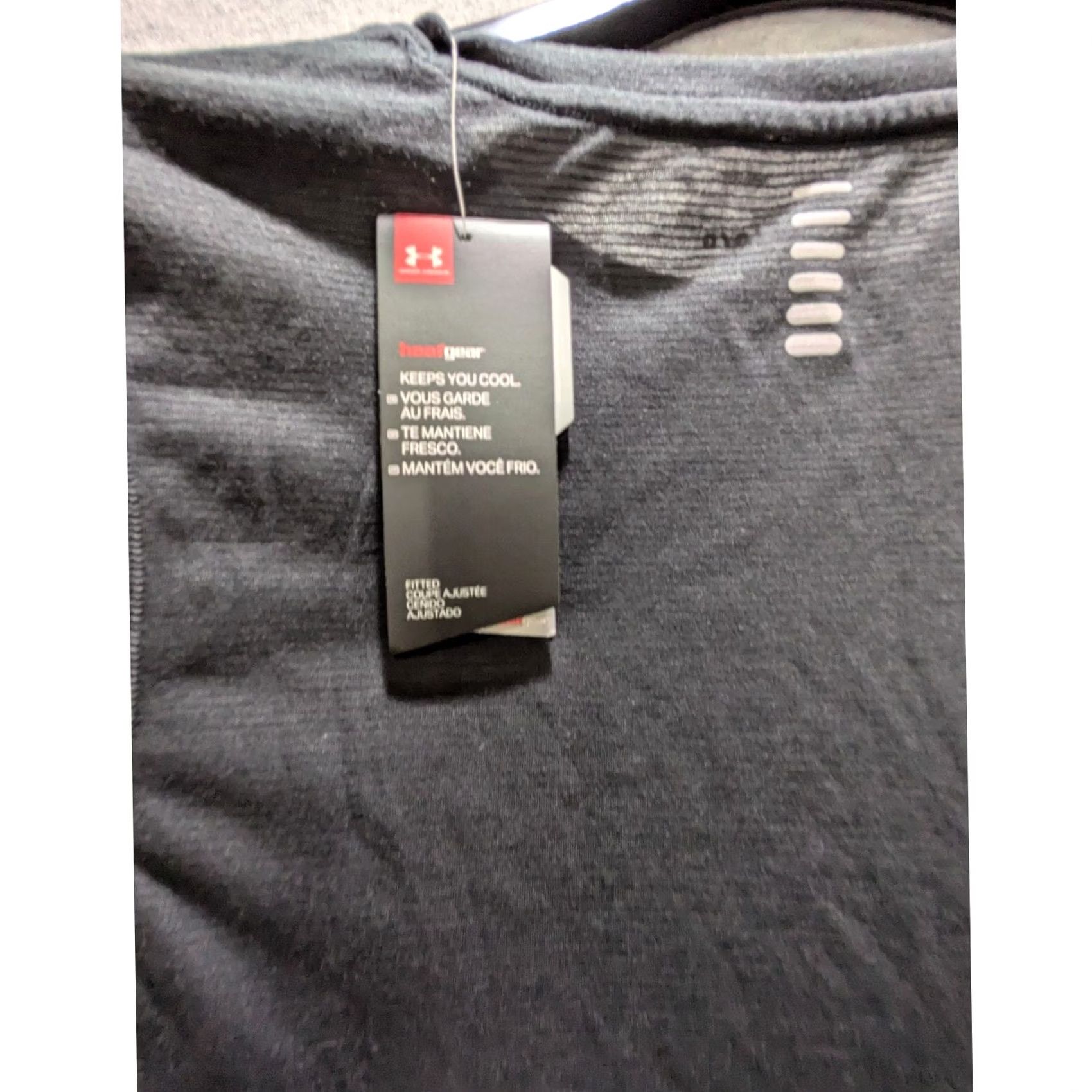 Under Armour Under Armour Shirt Women's L Black Streaker 2.0 Run Heat Gear Size L / US 10 / IT 46 - 7 Thumbnail