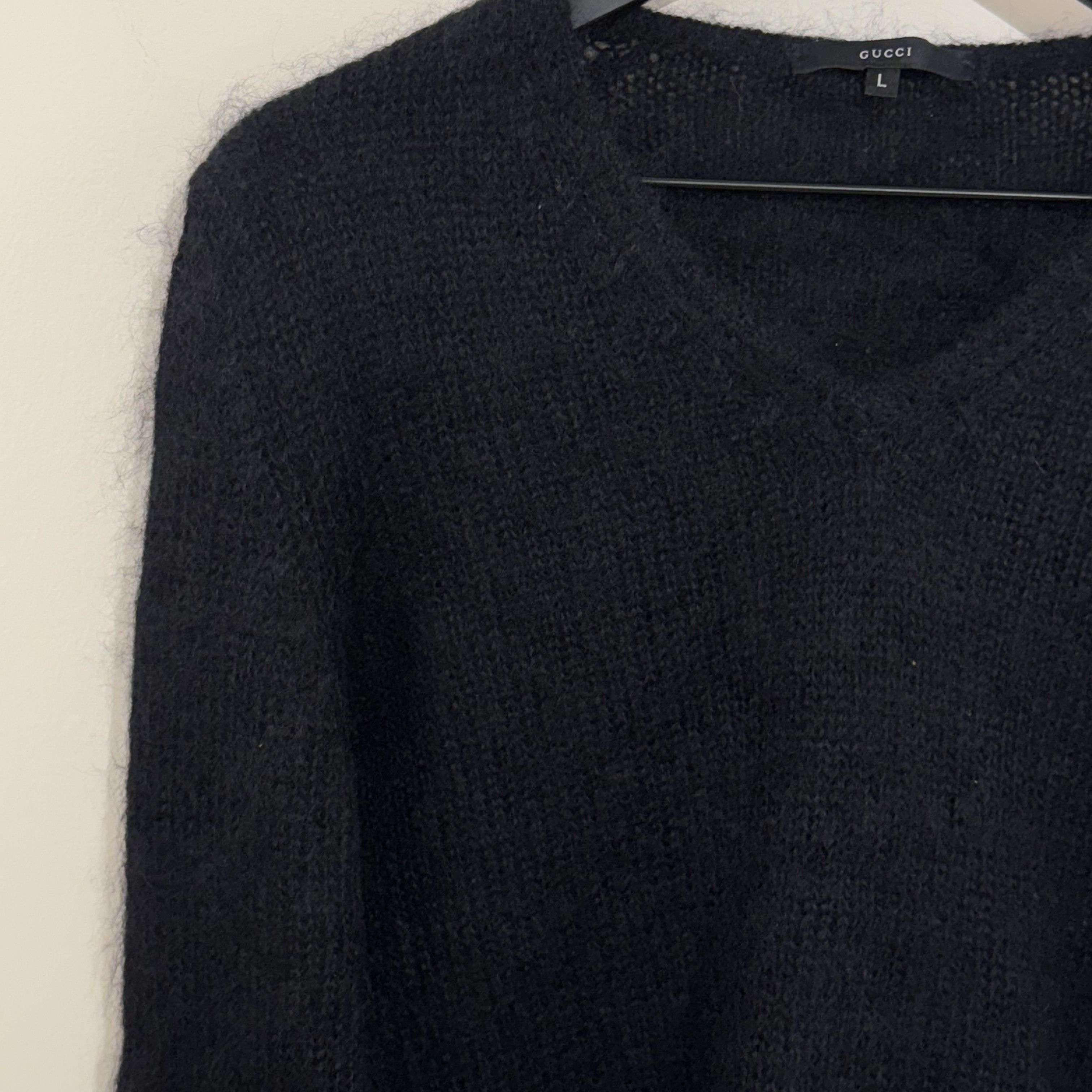 Gucci Gucci Mohair V-Neck Sweater Size US L / EU 52-54 / 3 - 3 Thumbnail