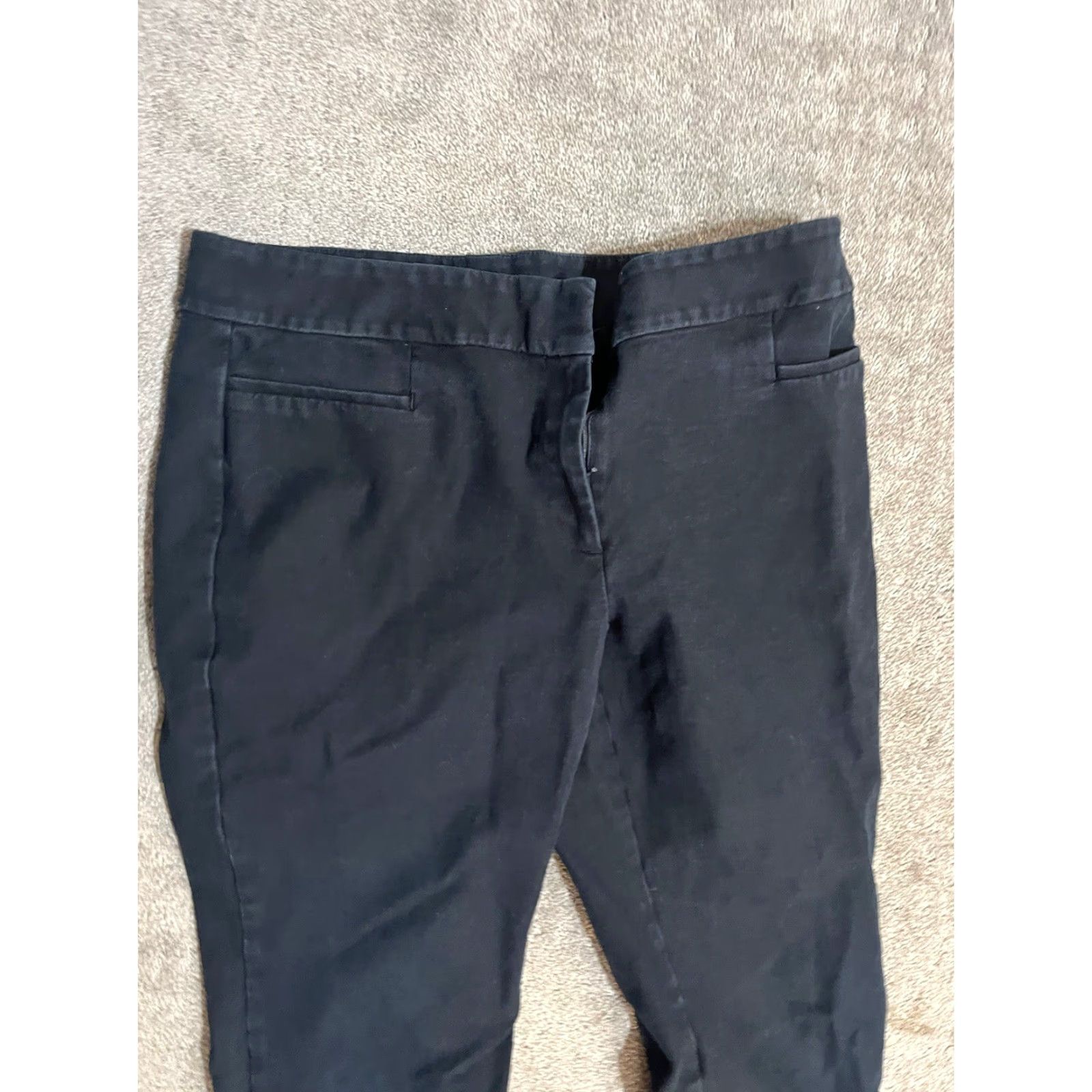 Ann Taylor Ann Taylor Women's Black Capri Pants Margo Size 8 32x22 Stretch 2% Spandex Size 30" / US 8 / IT 44 - 2 Thumbnail