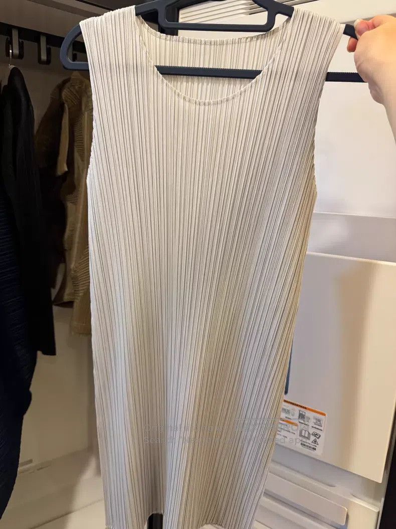 Issey Miyake Issey Miyake Sleeveless Top Dress Light Gray Size M / US 6-8 / IT 42-44 - 3 Thumbnail