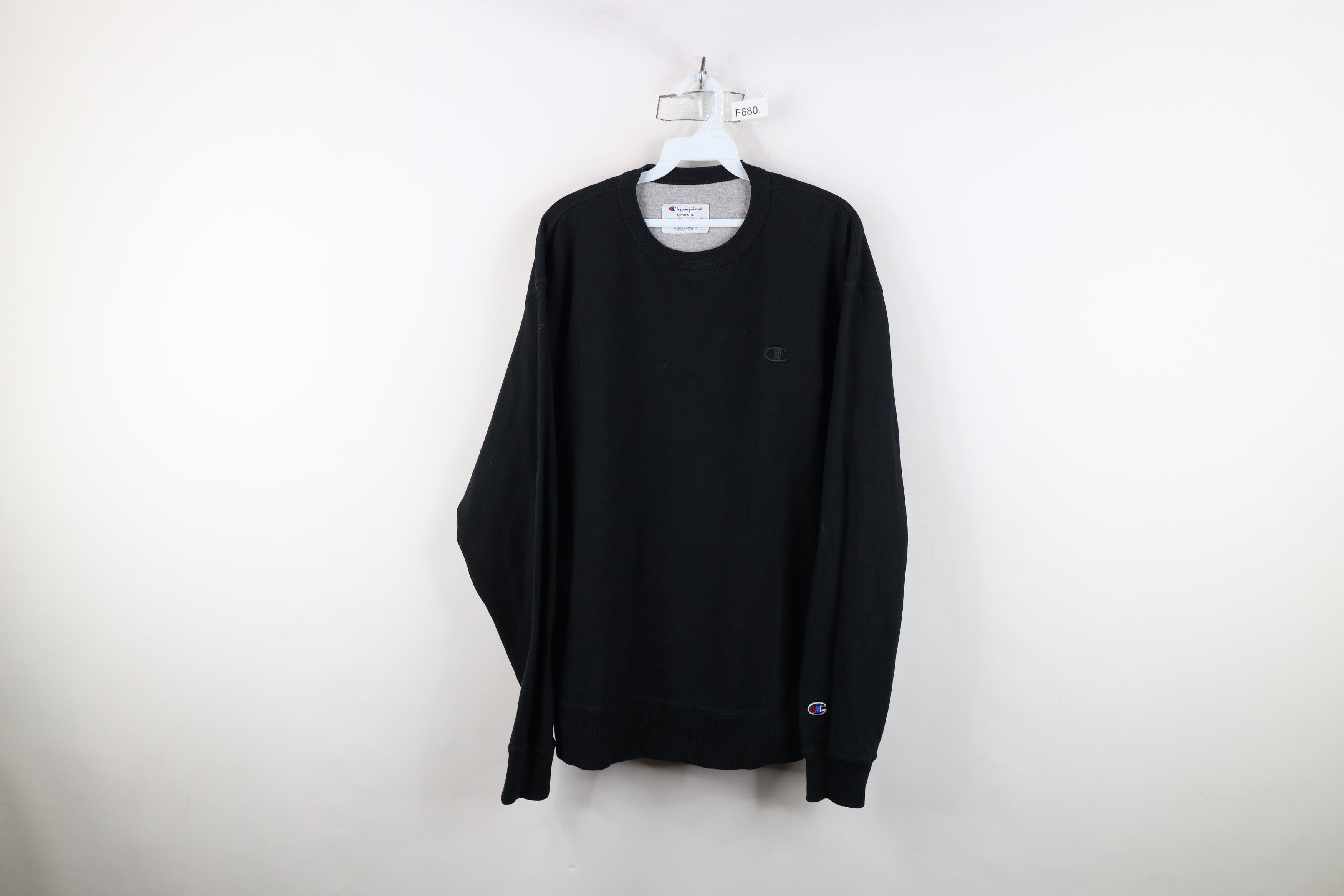 Champion Vintage Champion Monochrome Crewneck Sweatshirt Black Size US L / EU 52-54 / 3 - 1 Thumbnail
