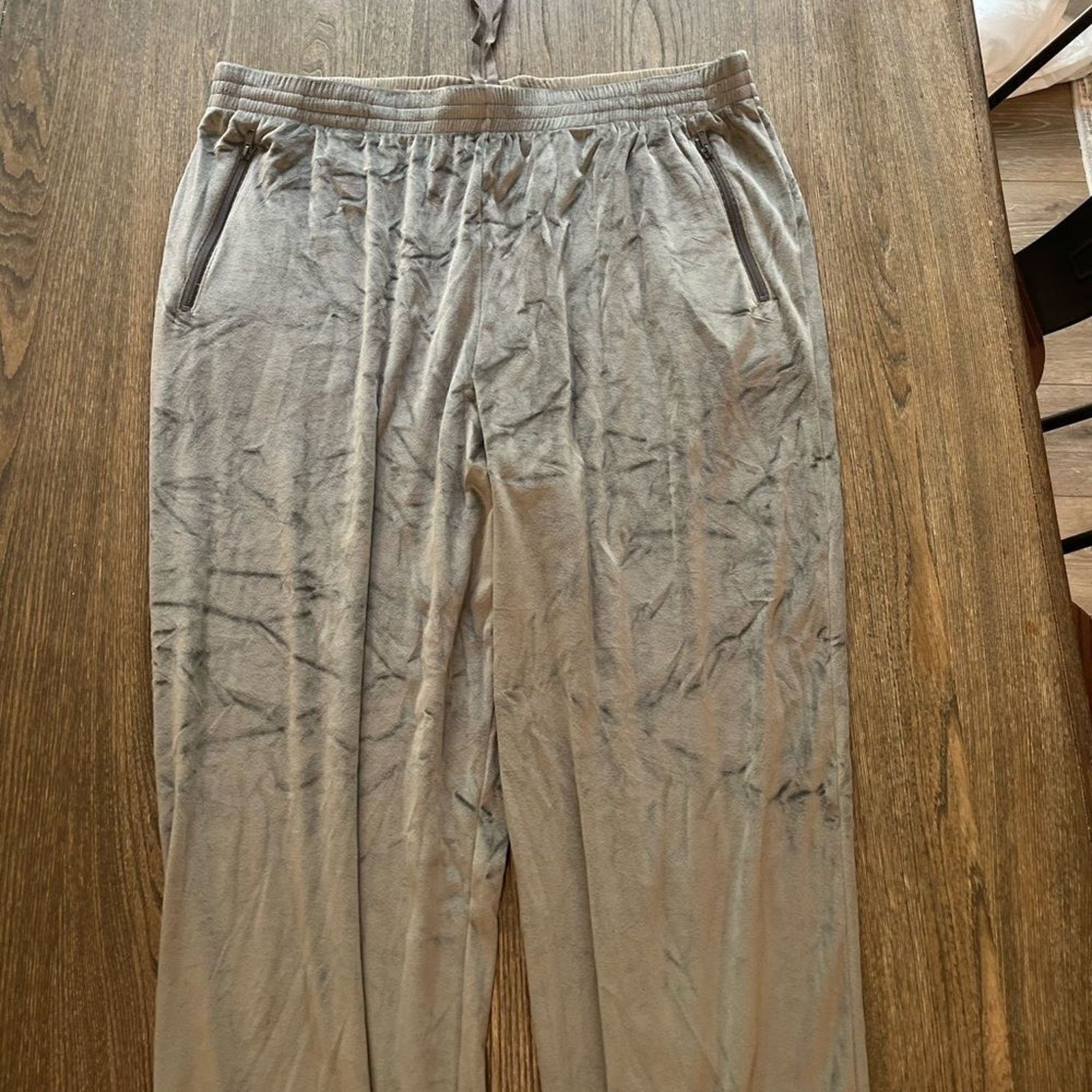 SKIMS NWT Skims Velour Track Pants Gunmetal Size 4X Size 42" / US 20 - 3 Thumbnail