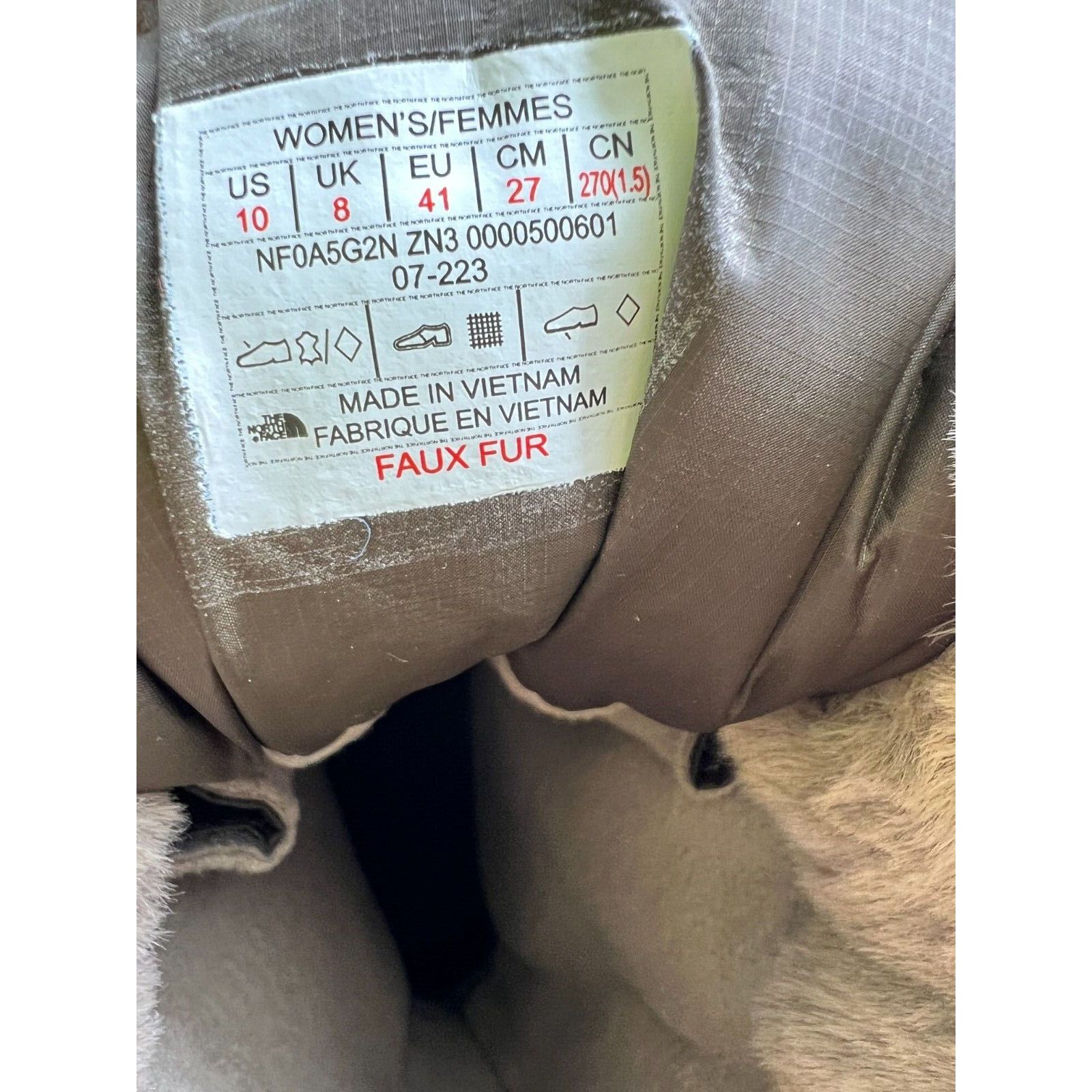 The North Face The North Face Shellista IV Mid Women's Brown Boots Size 10 Size US 10 / IT 40 - 3 Thumbnail