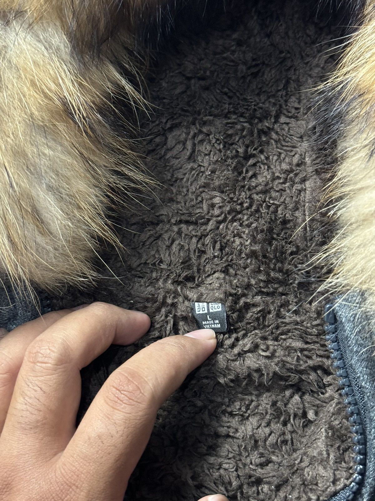 If Six Was Nine × Japanese Brand × Le Grande Bleu (L.G.B.) Furhoodie sherpa japanese uniqlo Style Ifsix Lgb Size US L / EU 52-54 / 3 - 7 Thumbnail