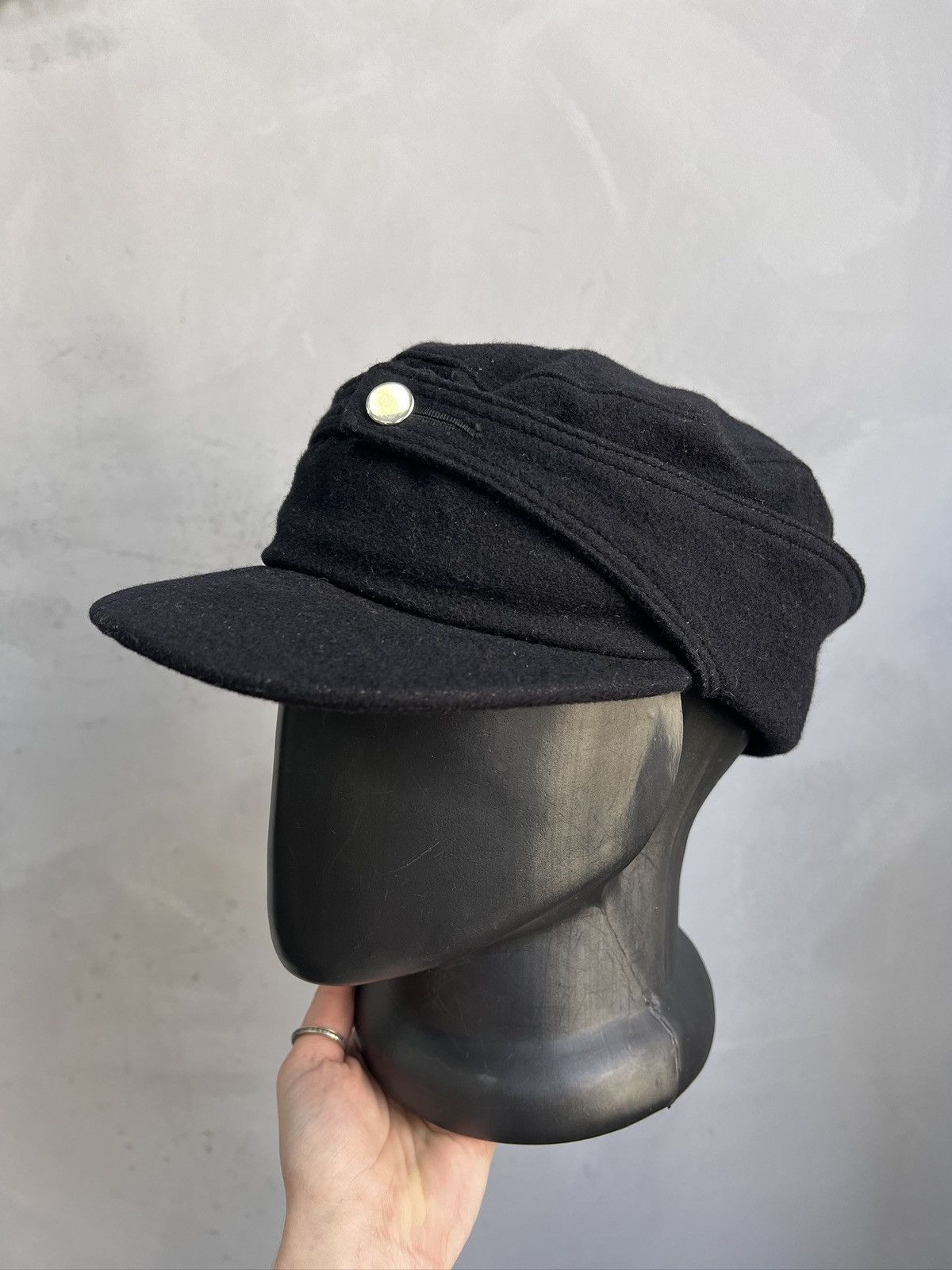 Vintage swiss wool cadet army hat cap archive 90s