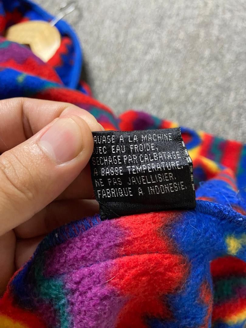 Japanese Brand Discovery Bay Aztec Half Button Fleece Pullover (190) Size US M / EU 48-50 / 2 - 6 Thumbnail