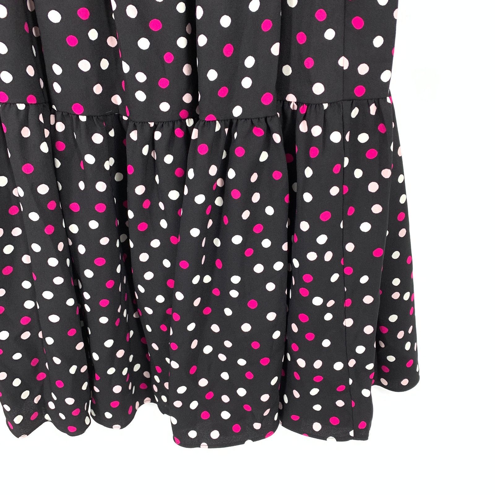 Kate Spade Kate Spade Glimmer Dot Wrap Dress M Black Pink Midi NEW Size M / US 6-8 / IT 42-44 - 4 Thumbnail