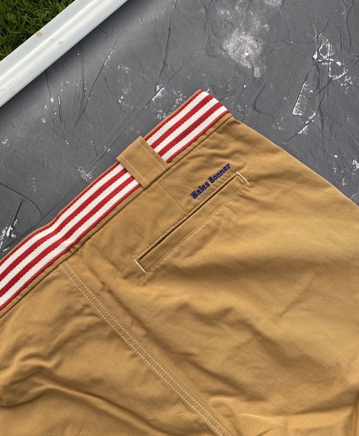 Adidas × Wales Bonner New Adidas Wales Bonner Flared Khaki Pants Size L Size US 33 - 11 Thumbnail
