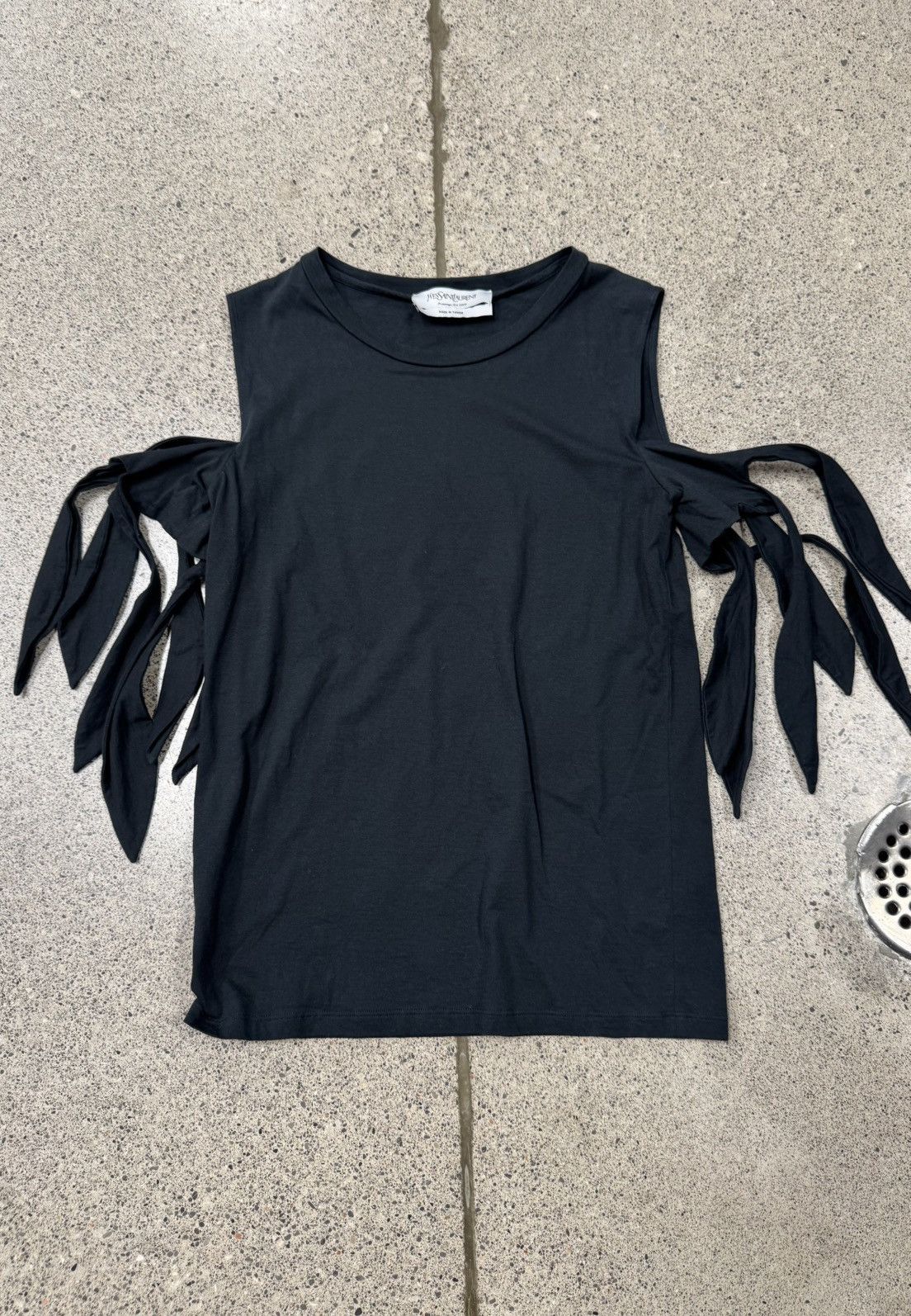 Saint Laurent Paris SS2010 Yves Saint Laurent Rive Gauche ‘Frill’ Tank Top Size S / US 4 / IT 40 - 1 Thumbnail