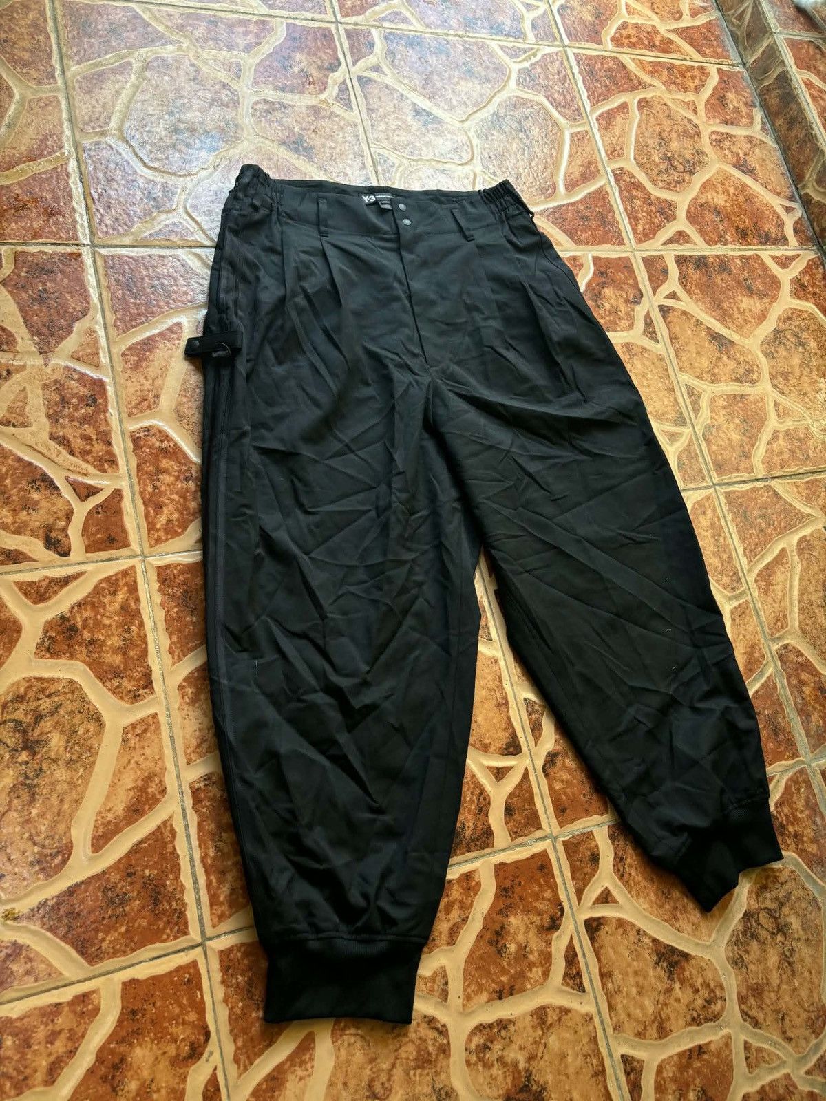 Y-3 Y3 Yohji Yamamoto Classic Refined Wool Stretch Cuffed Pants Size US 30 / EU 46 - 7 Thumbnail