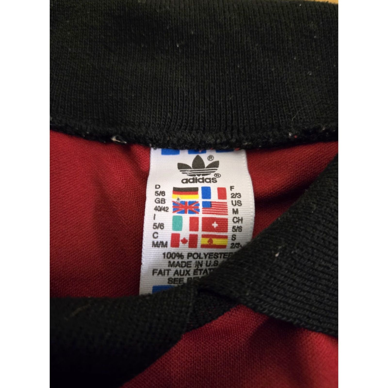 Adidas VINTAGE adidas Soccer Shirt Men M Red 90s Jersey Football Football Mens Medium Adidas Shirt Size US M / EU 48-50 / 2 - 6 Thumbnail
