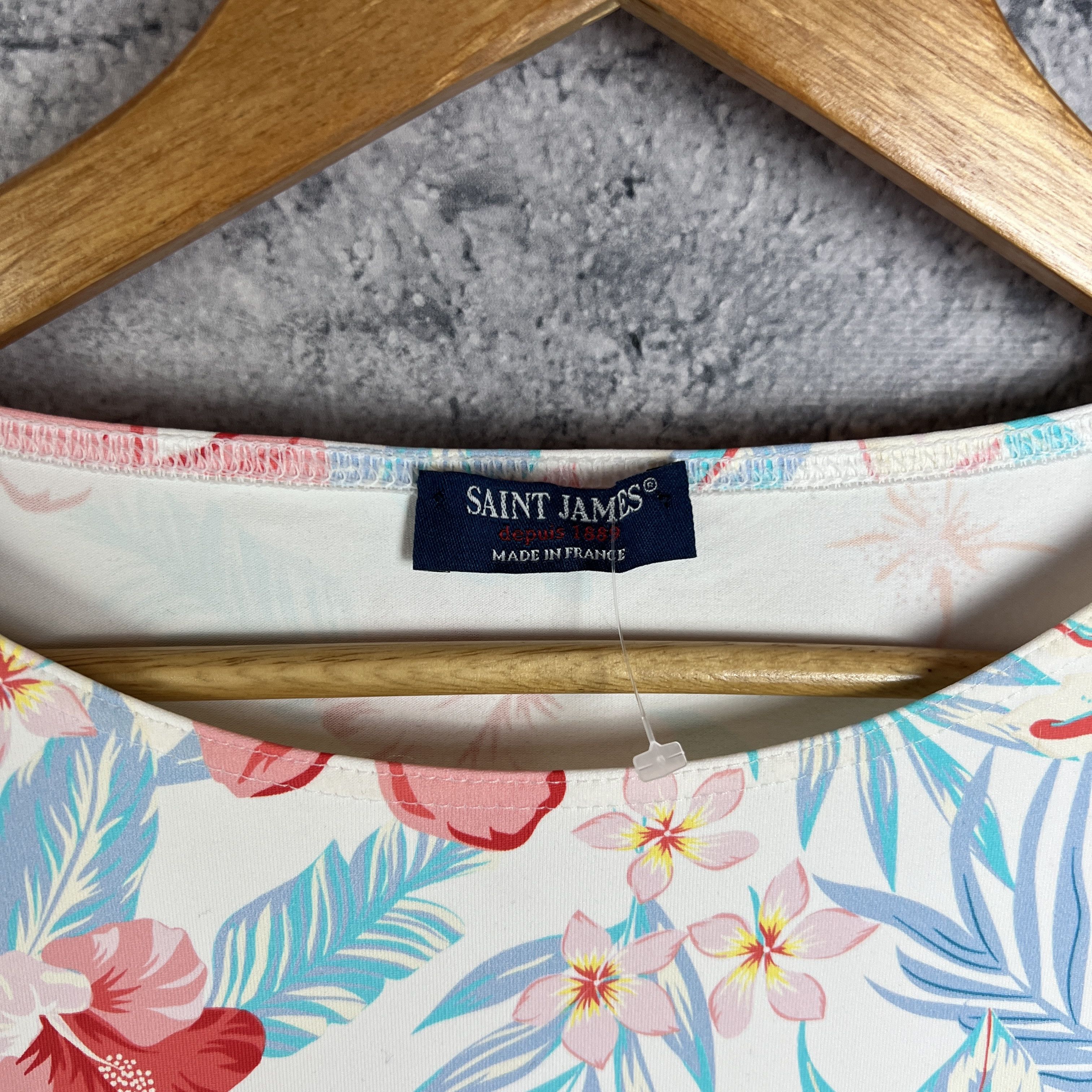 Saint James × Vintage Saint James Women's Dress Flowers Size 8 Polyamide Size M / US 6-8 / IT 42-44 - 5 Thumbnail